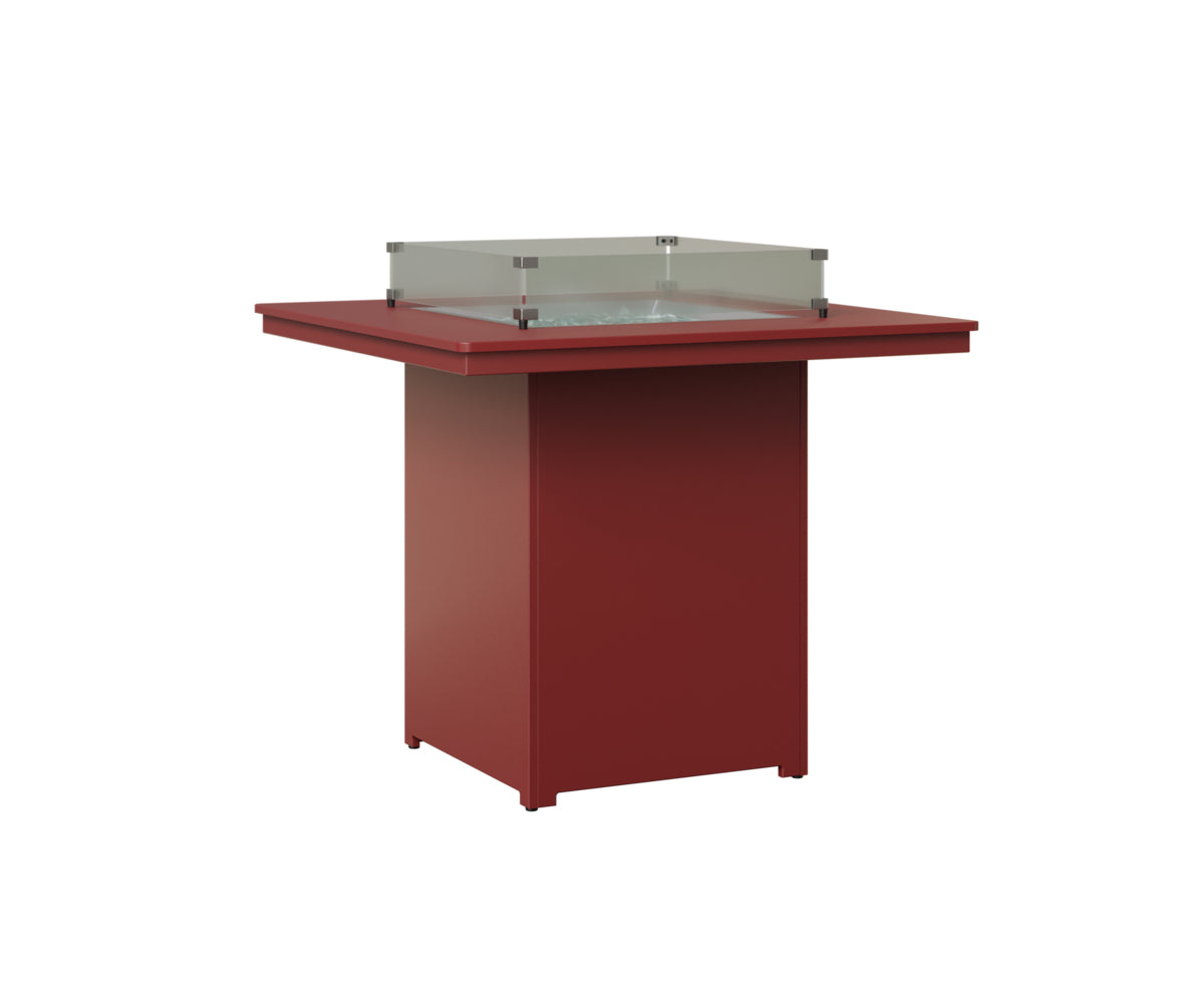 Berlin Gardens Numa 47" Sq Fire Table Bar in Red