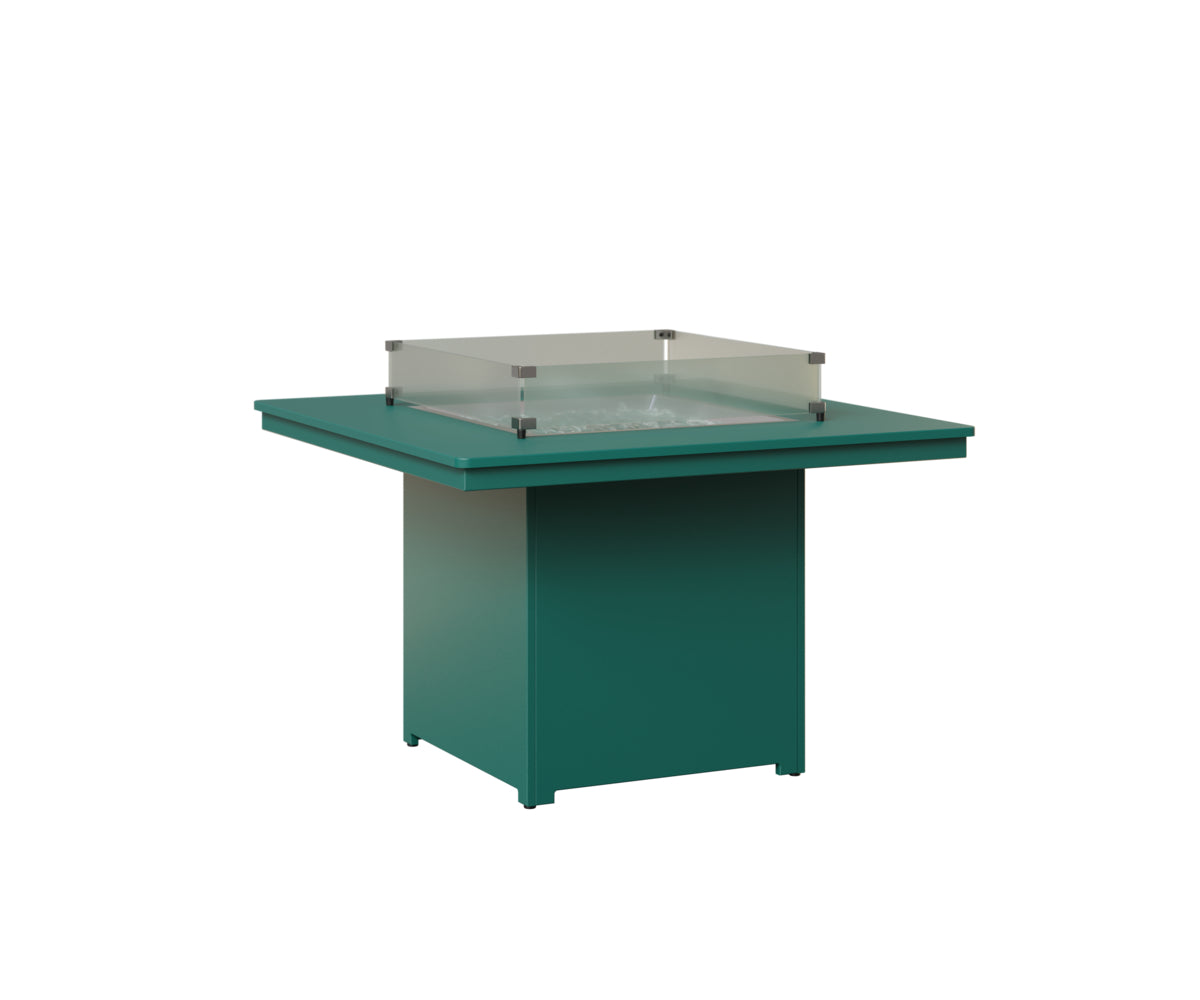 Berlin Gardens Numa 47" Sq Fire Table Dining in Teal