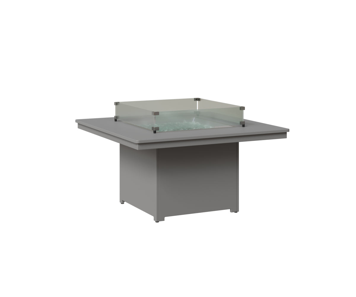 Berlin Gardens Numa 47" Sq Fire Pit in Fog