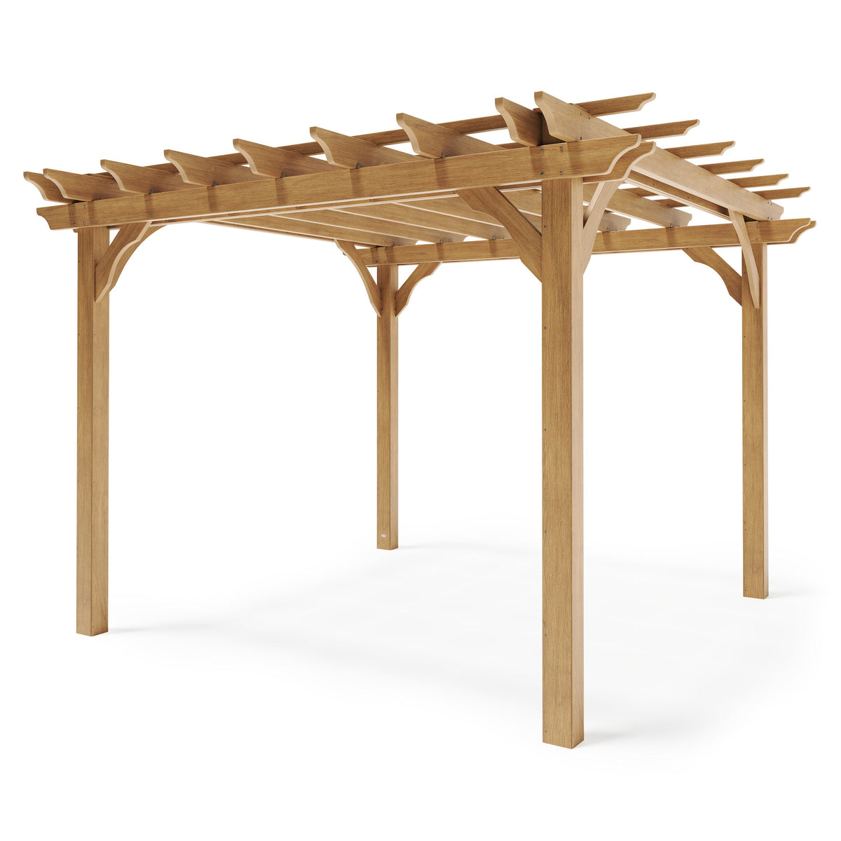 POLYWOOD Westgrove Pergola in Natural / 12&