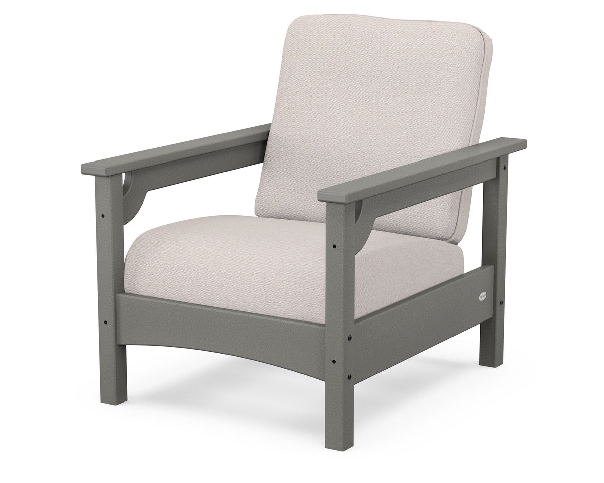 POLYWOOD Club Chair in Slate Grey