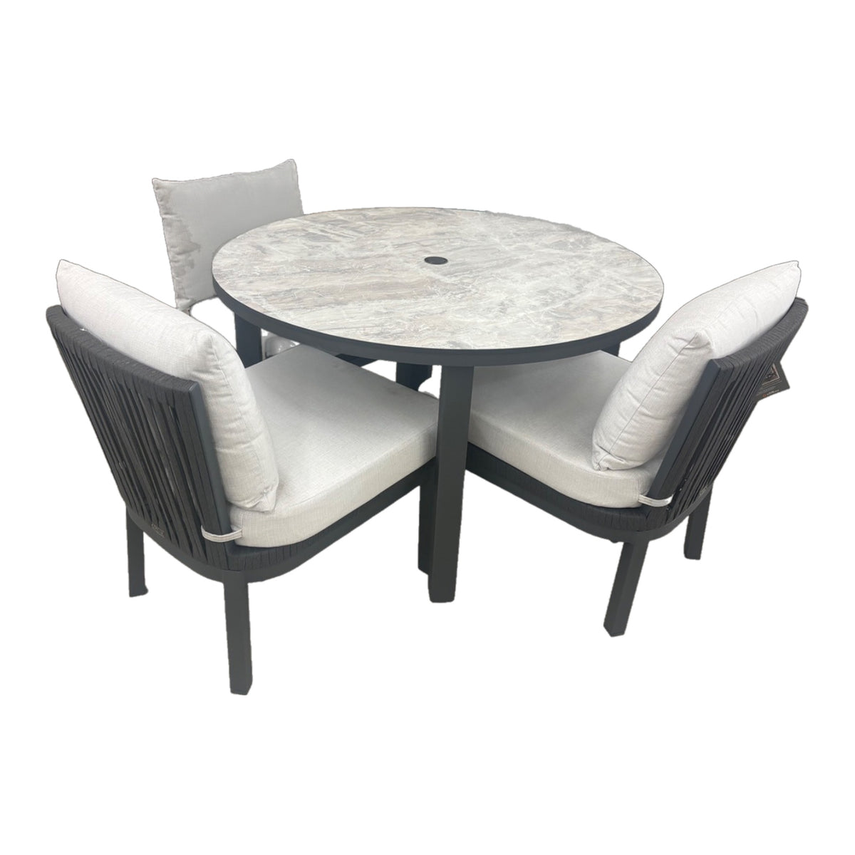 Preveli 5 Piece Dining Set on white background