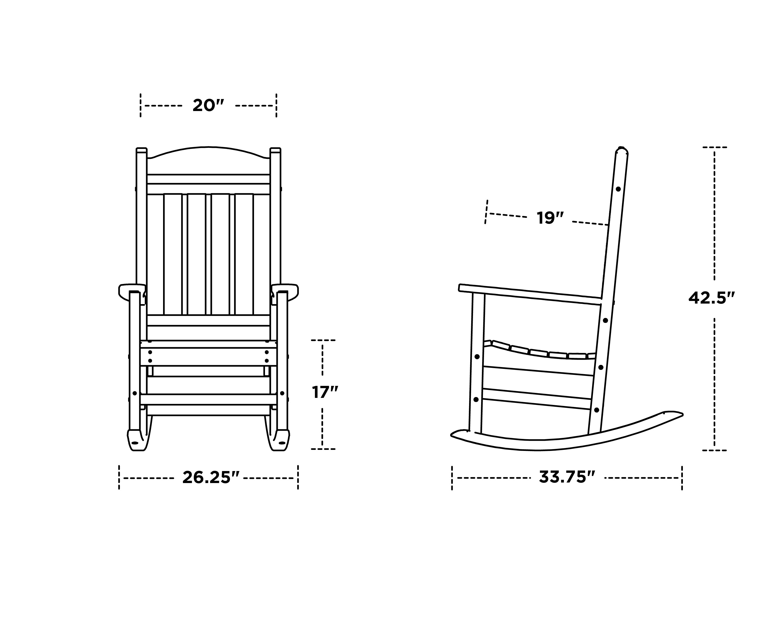 POLYWOOD Presidential Rocking Chair