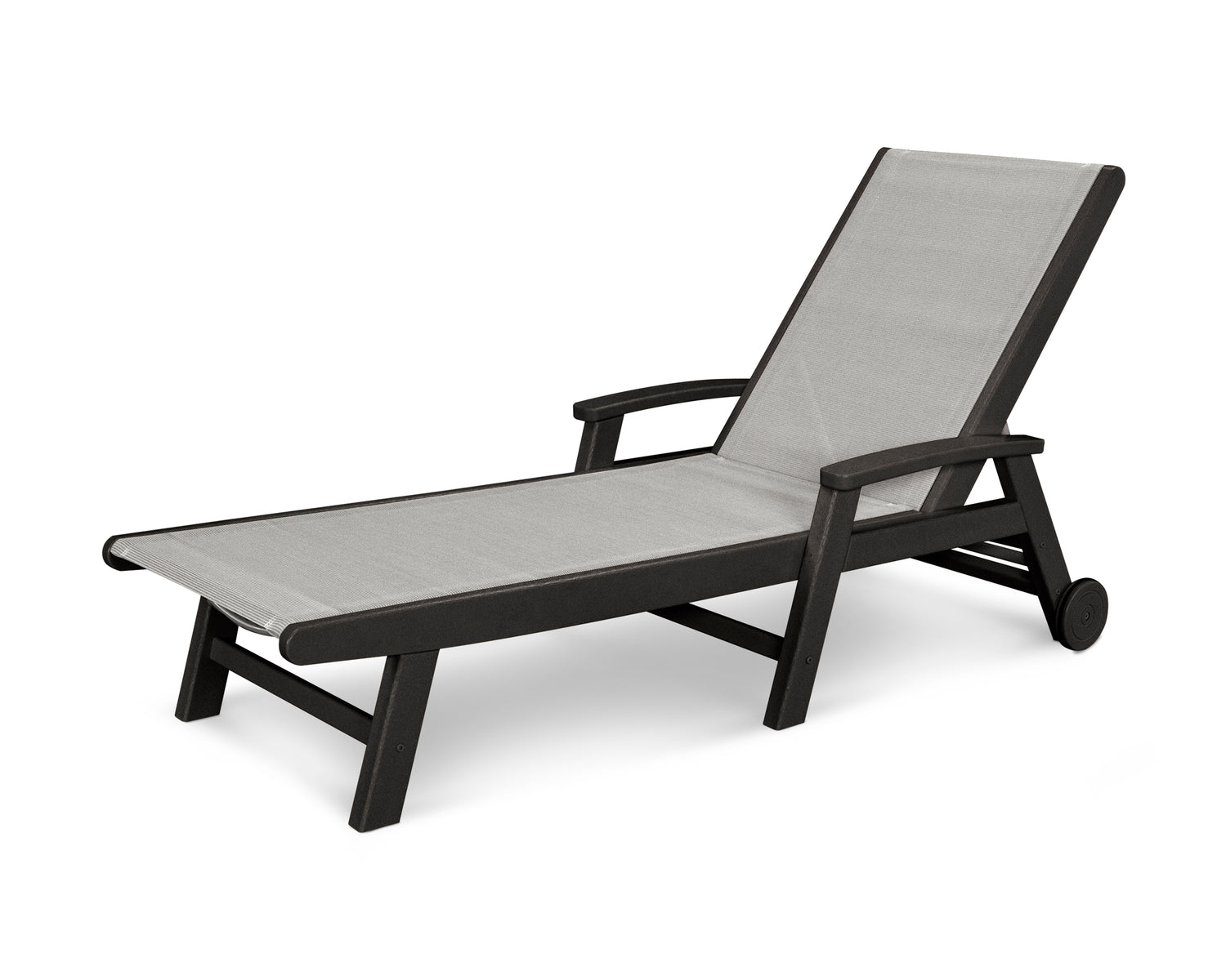 POLYWOOD Coastal Chaise with Wheels