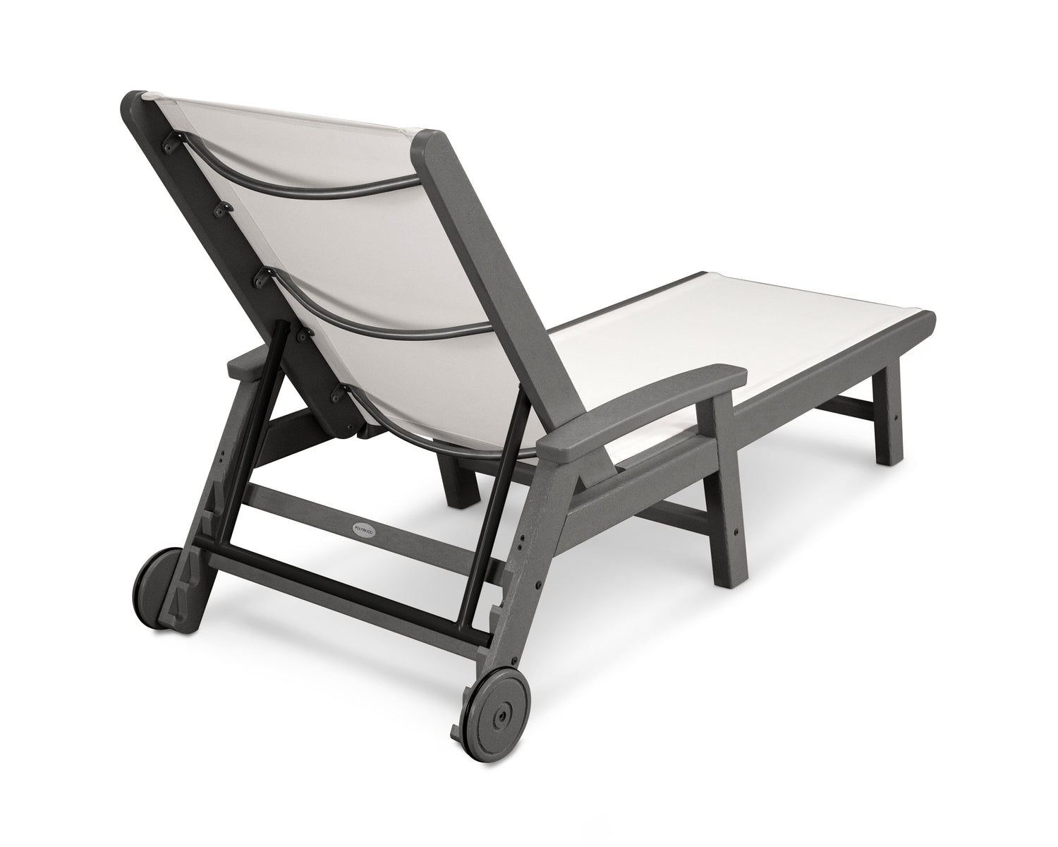 POLYWOOD Coastal Chaise with Wheels
