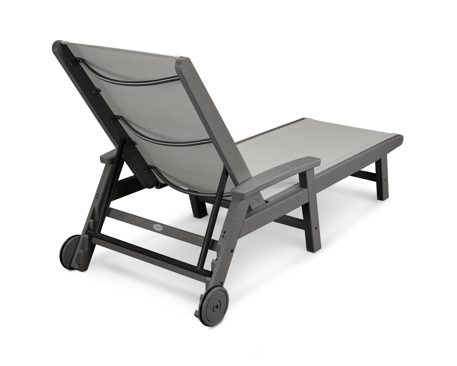 POLYWOOD Coastal Chaise with Wheels