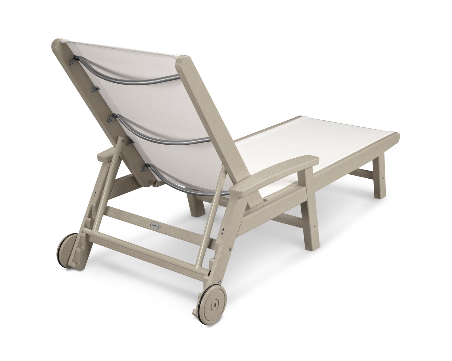 POLYWOOD Coastal Chaise with Wheels