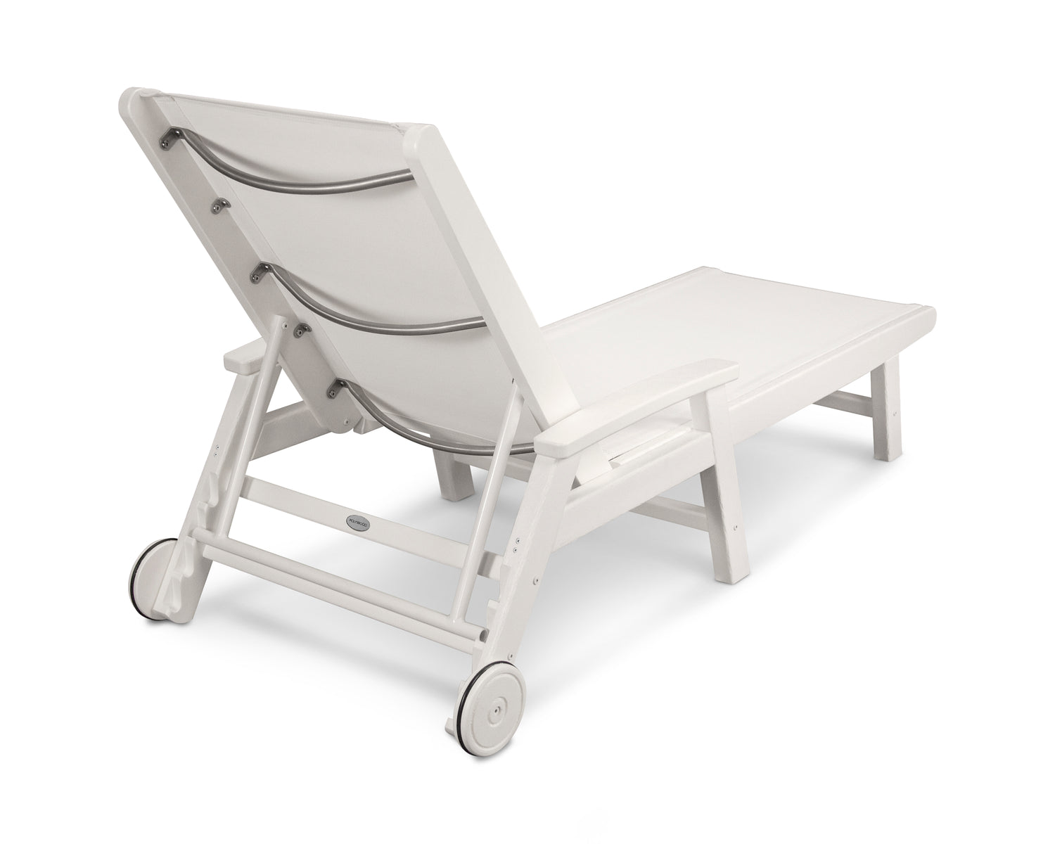 POLYWOOD Coastal Chaise with Wheels