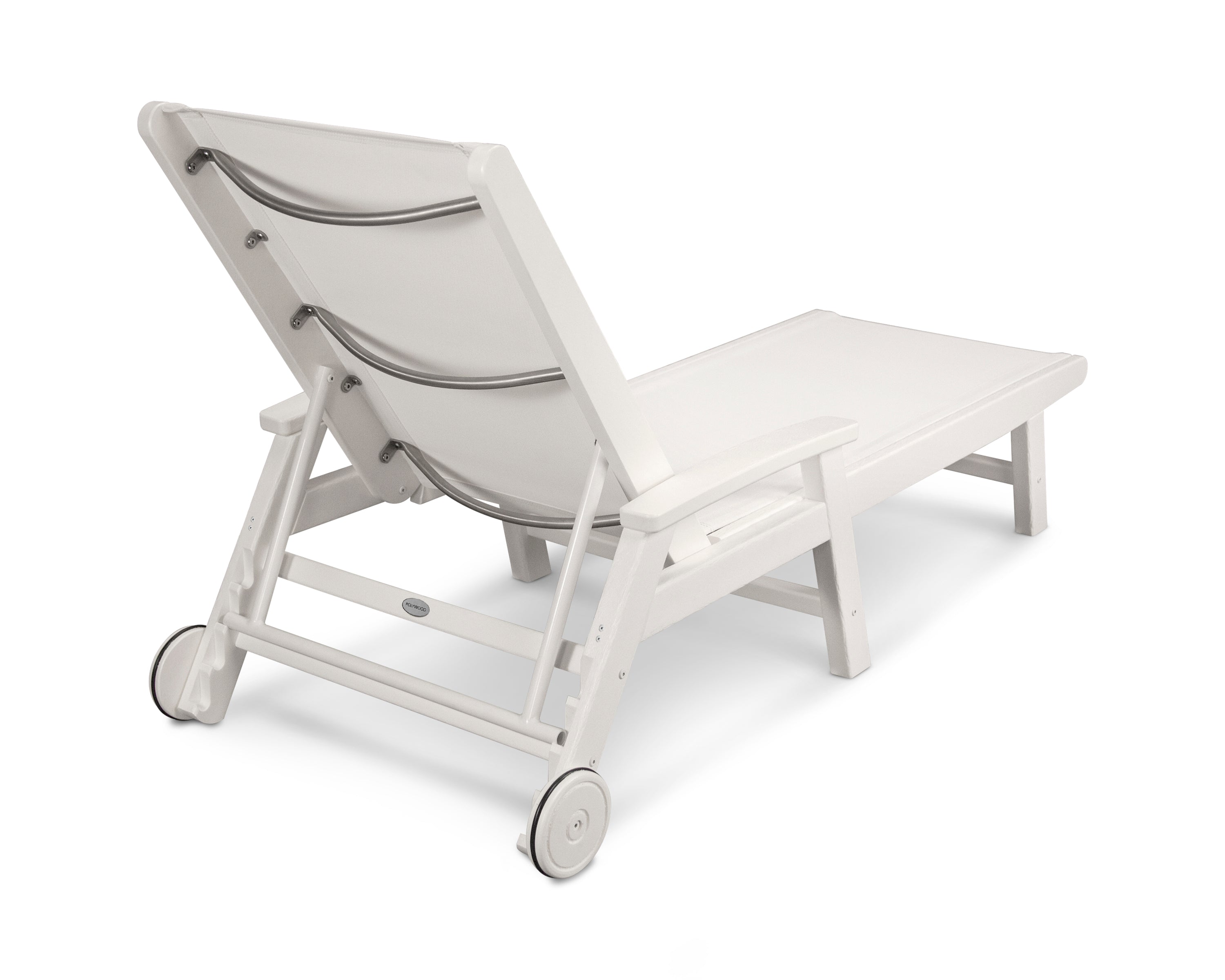 POLYWOOD Coastal Chaise with Wheels