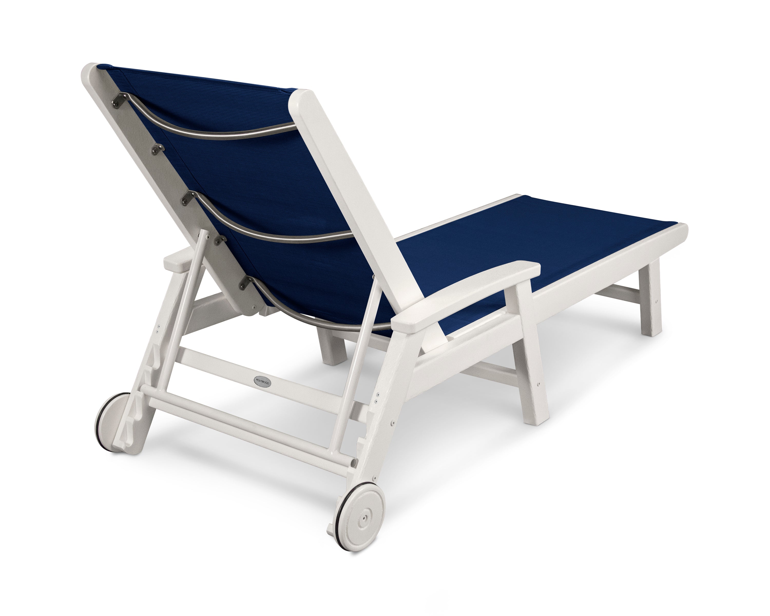 POLYWOOD Coastal Chaise with Wheels