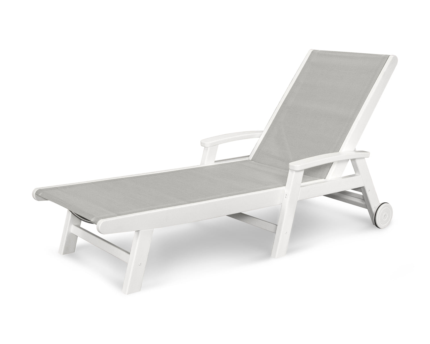 POLYWOOD Coastal Chaise with Wheels