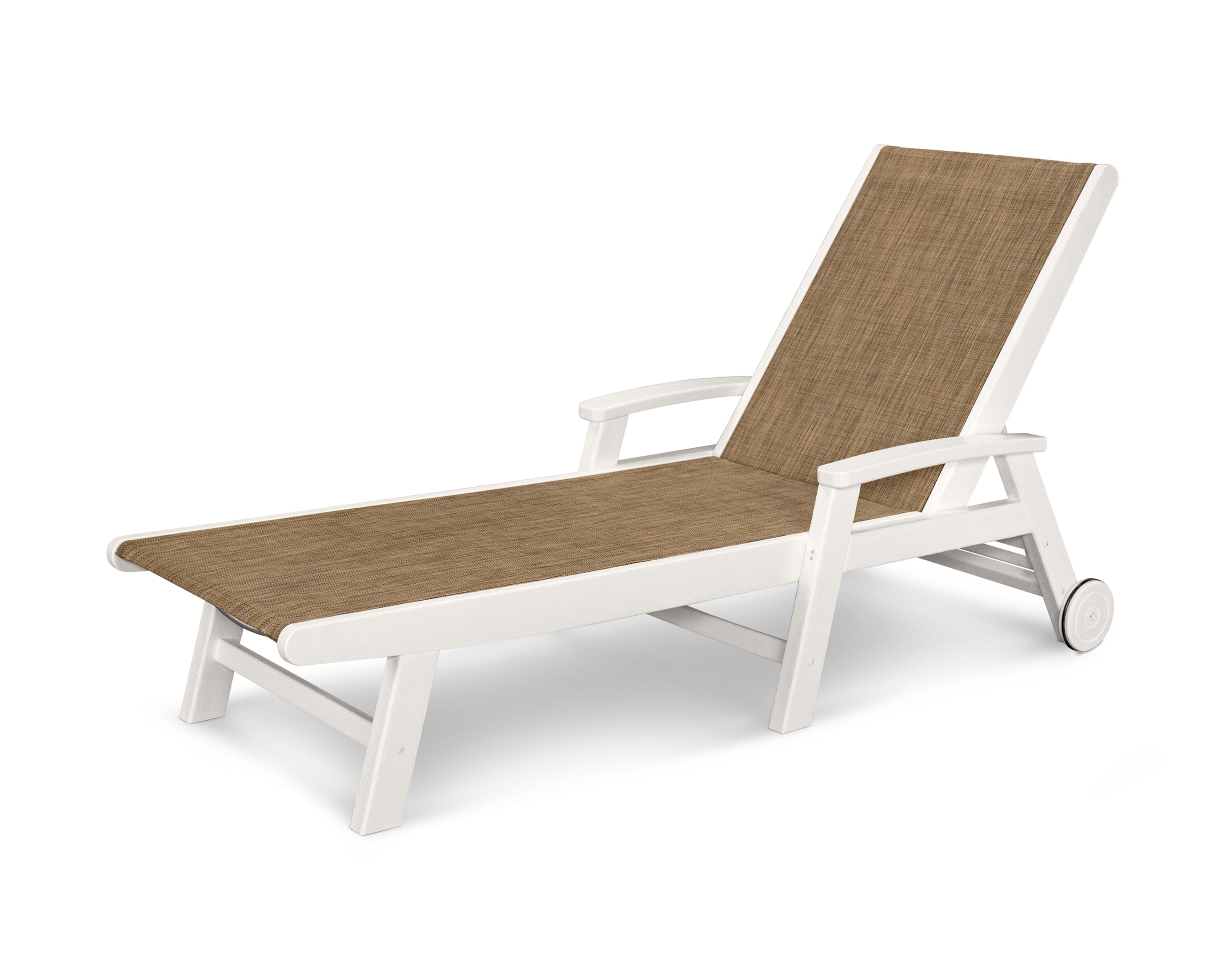 POLYWOOD Coastal Chaise with Wheels