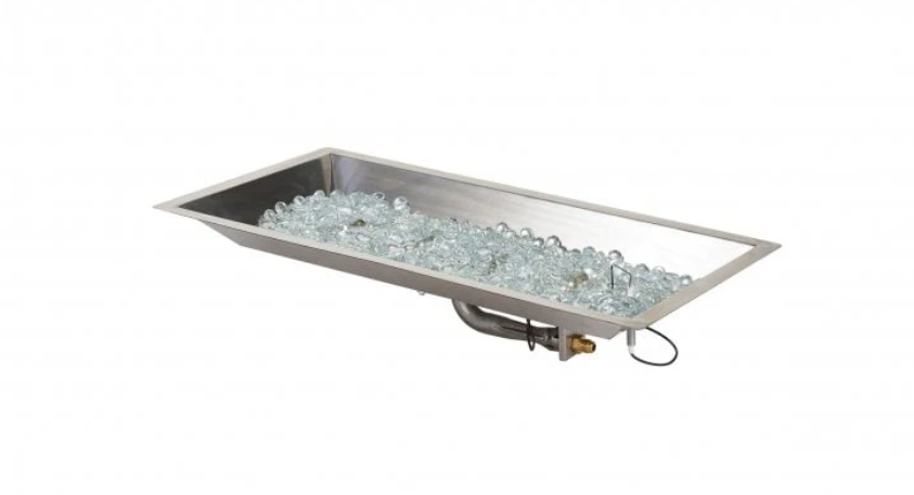CF-1224-DIY 12 x 24 Rectangular Stainless Steel Gas Burner Kit