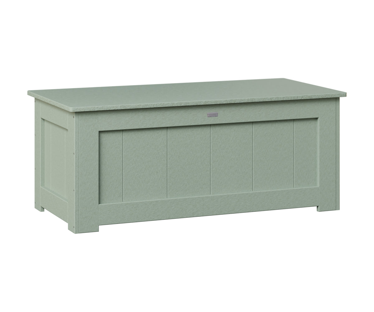 Berlin Gardens Small 24x50" Deck Box in Sea Foam