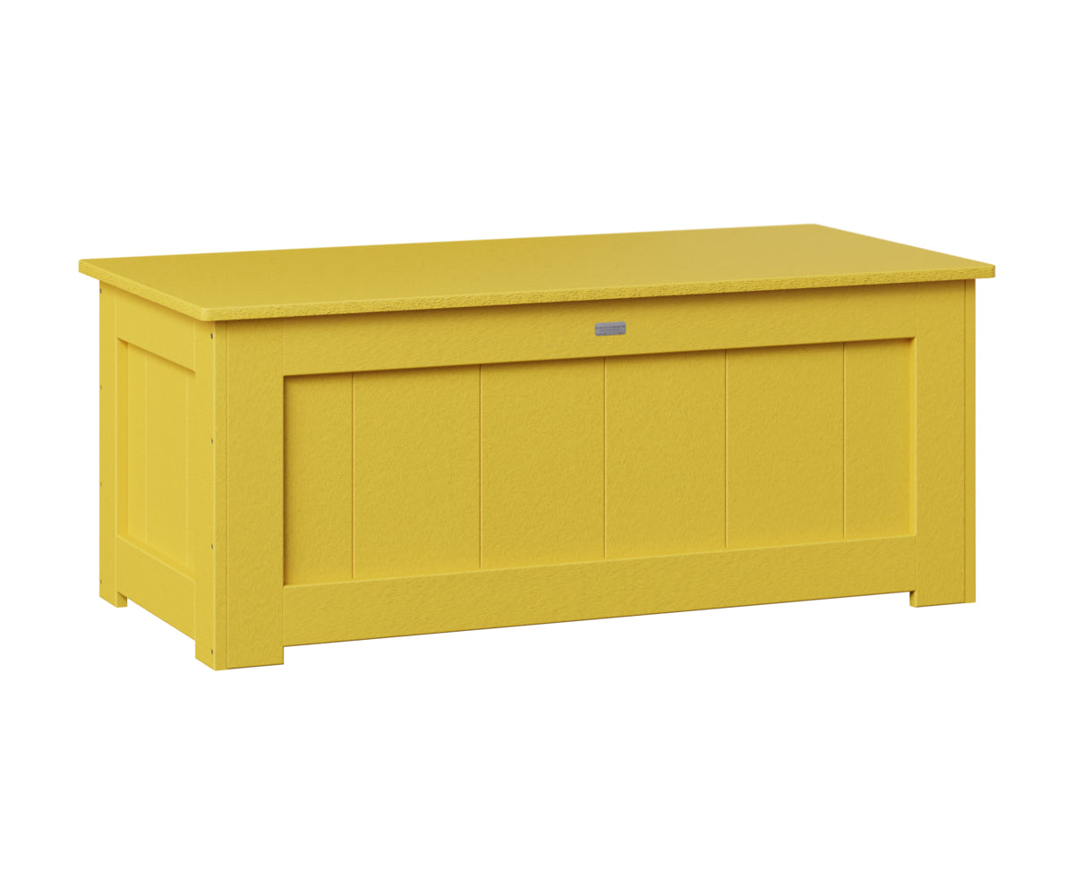Berlin Gardens Small 24x50" Deck Box in Sunburst Yellow