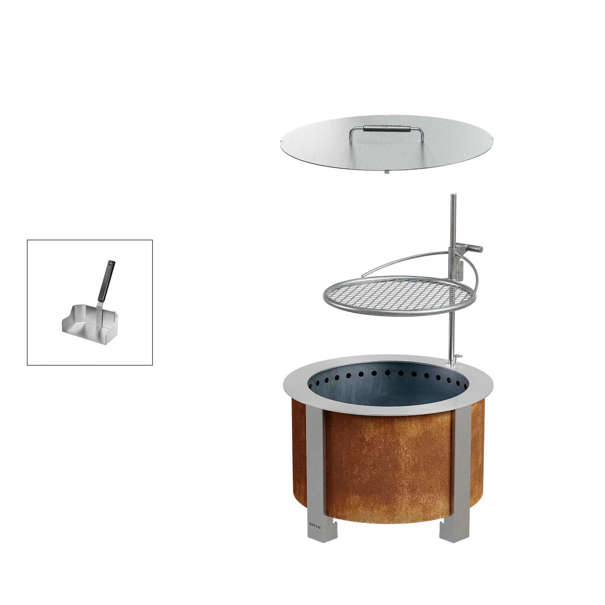 Breeo Smokeless Fire Pit Grilling Bundle