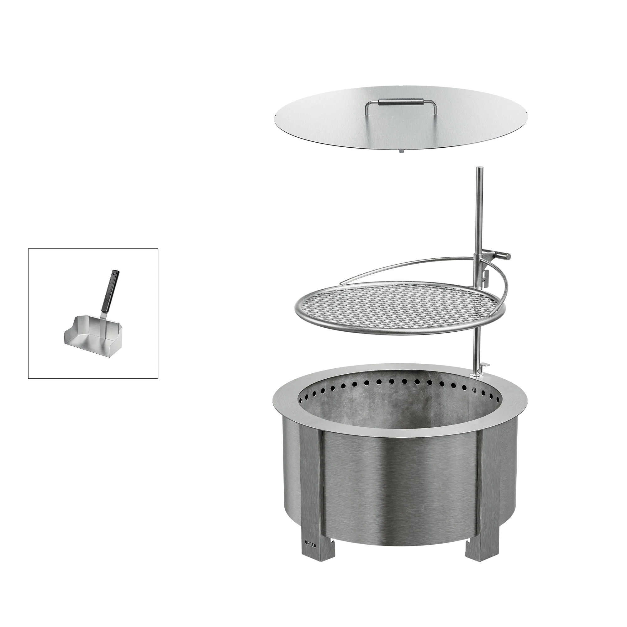 Breeo Smokeless Fire Pit Grilling Bundle