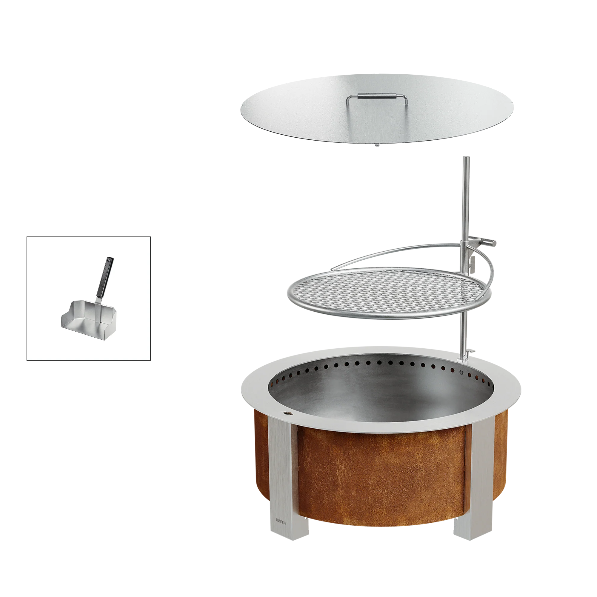Breeo Smokeless Fire Pit Grilling Bundle
