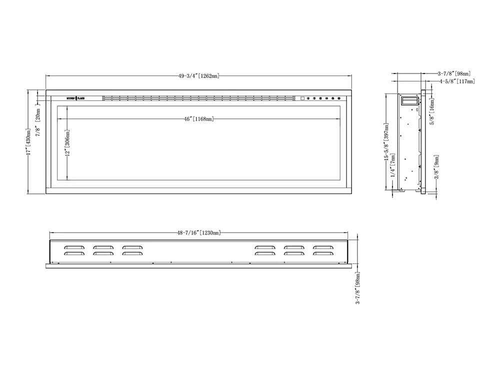 Modern Flames Spectrum Slimline Built-In Electric Fireplace