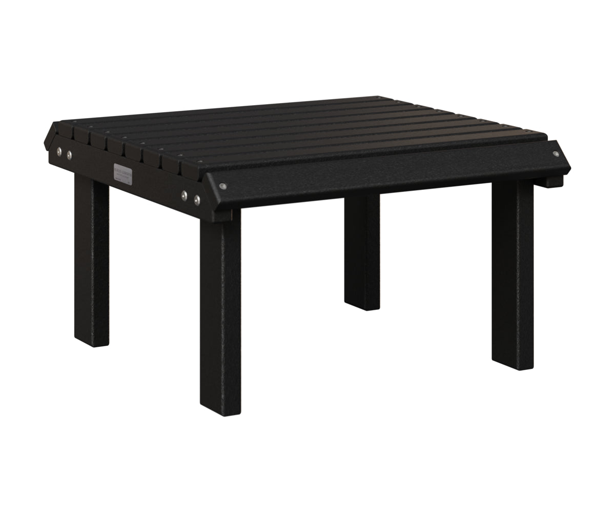 Berlin Gardens Stationary Footstool in Black