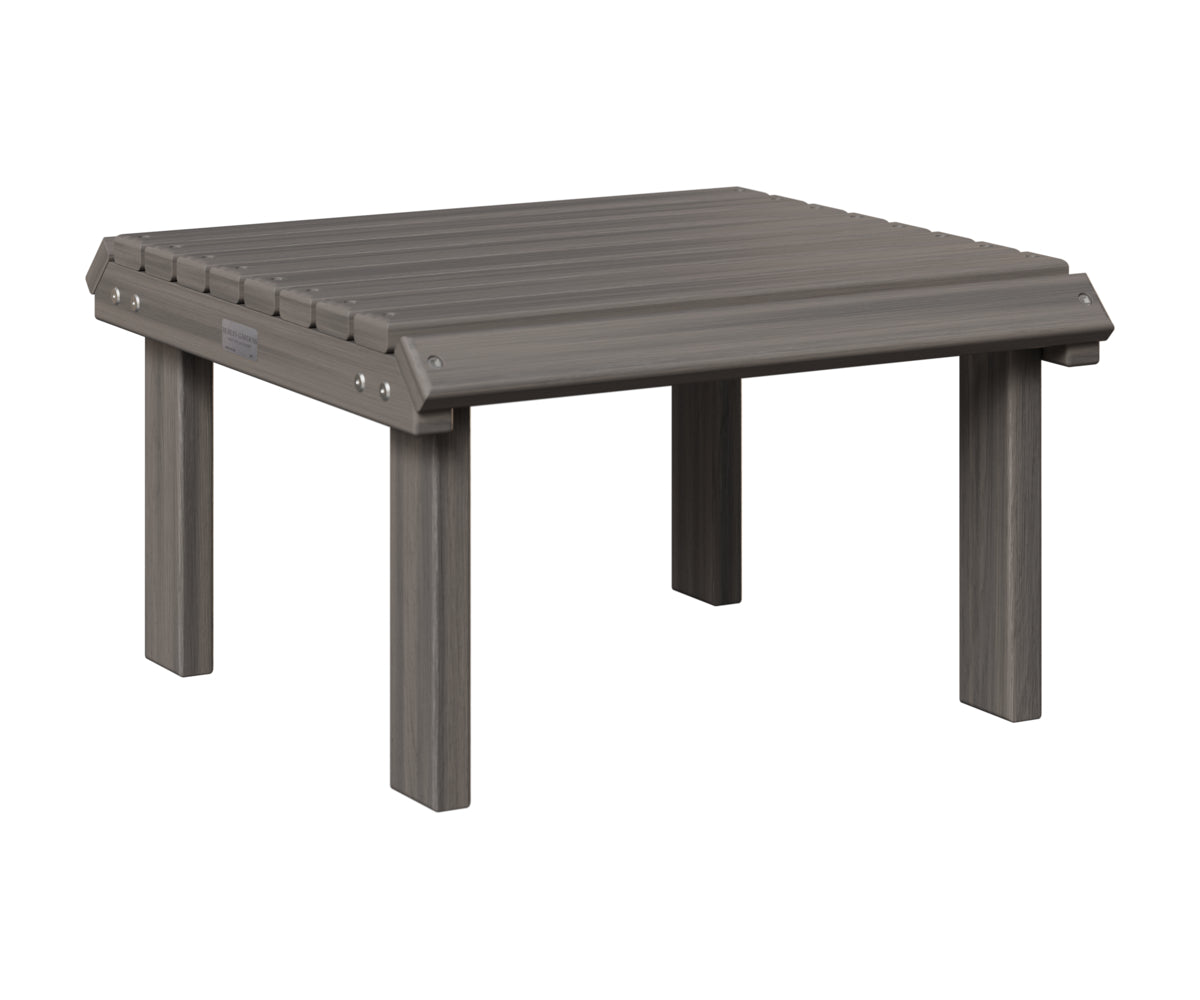 Berlin Gardens Stationary Footstool in Coastal Gray