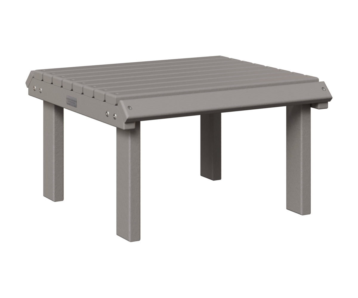 Berlin Gardens Stationary Footstool in Light Gray