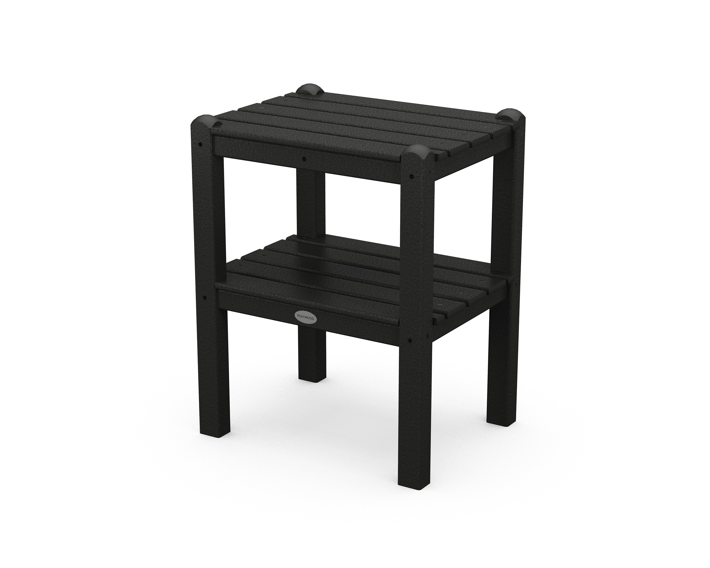 POLYWOOD Two Shelf Side Table