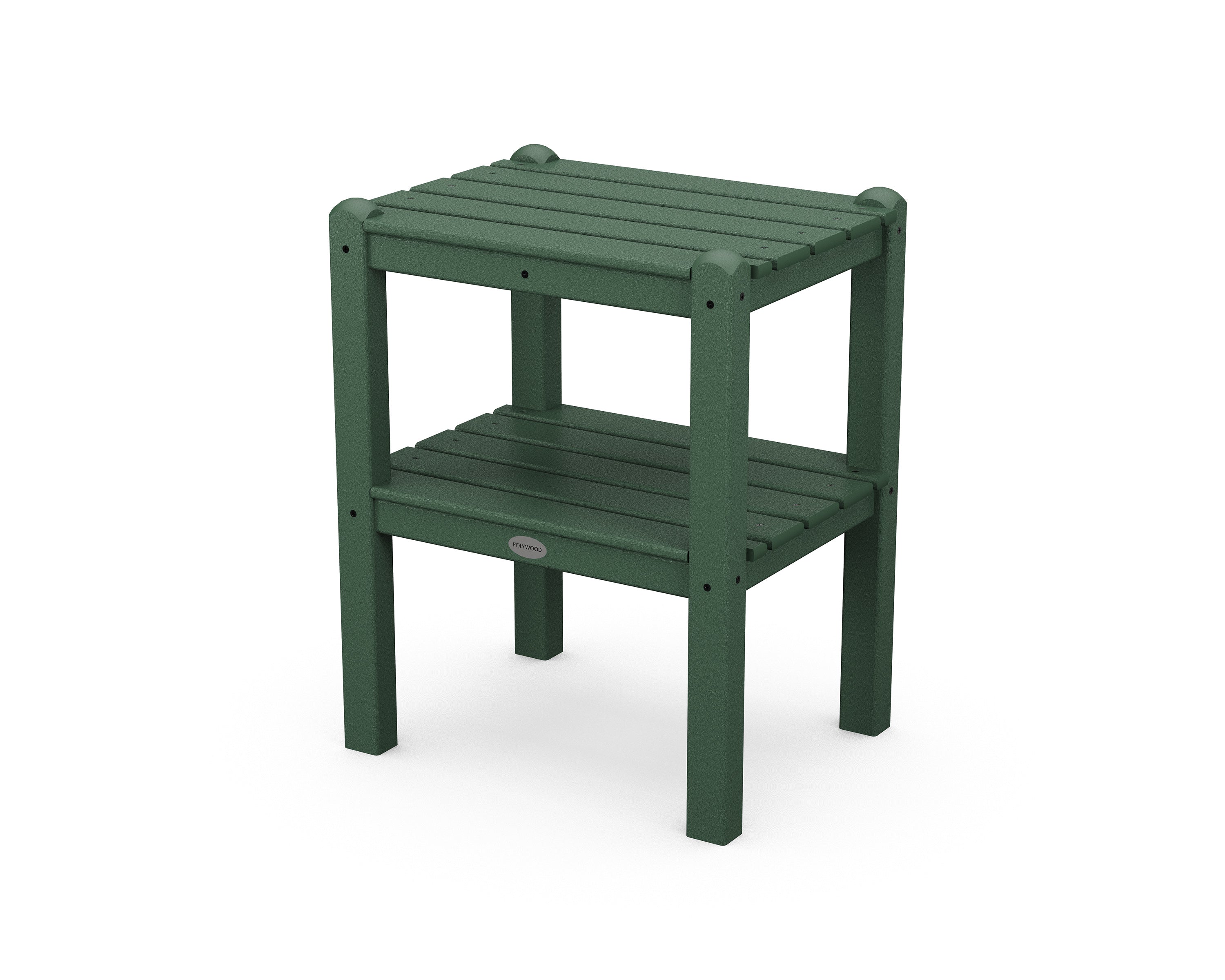 POLYWOOD Two Shelf Side Table