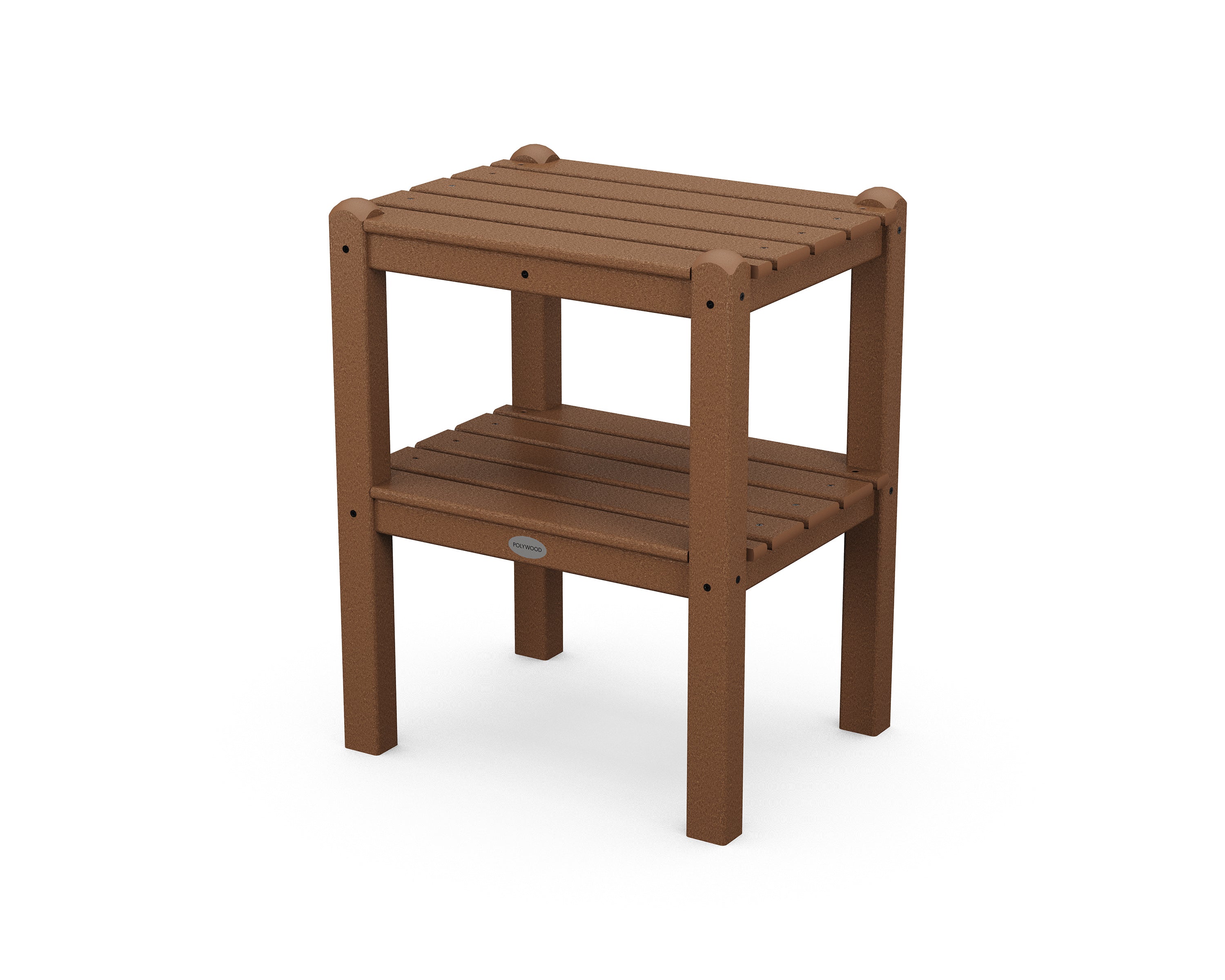 POLYWOOD Two Shelf Side Table
