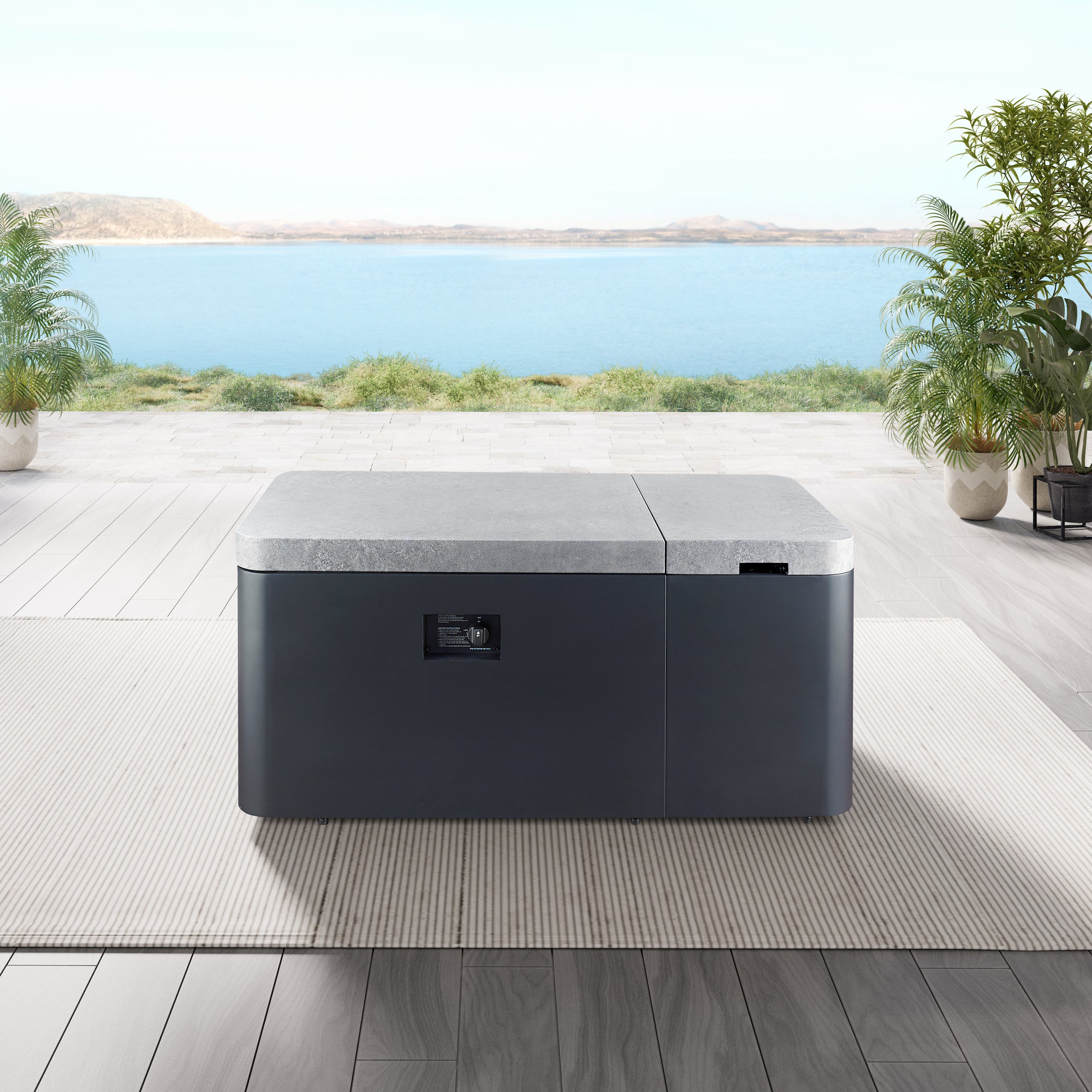 48"X24" Functional Fire and Ice Fire Pit