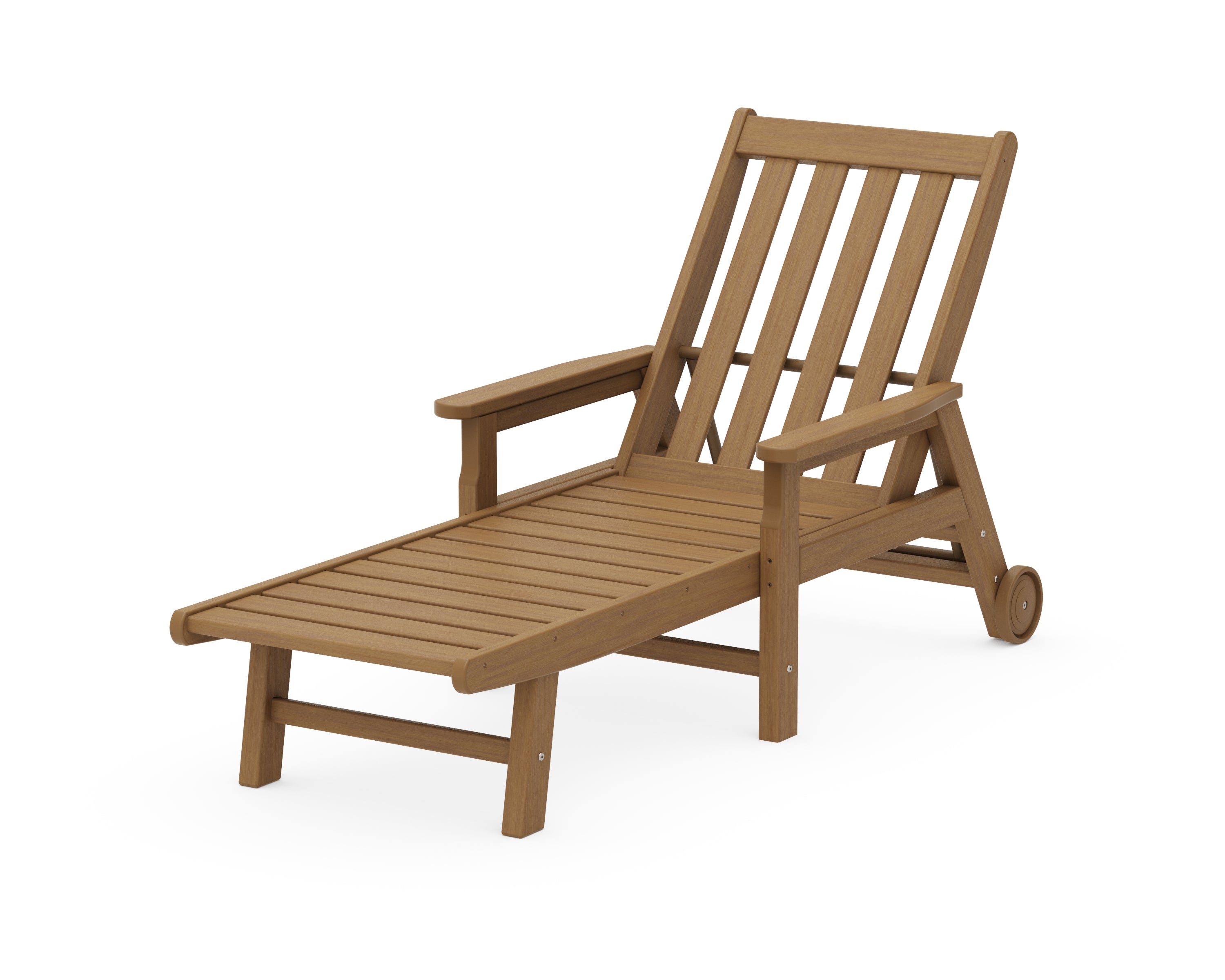 POLYWOOD Vineyard Chaise with Arms and Wheels