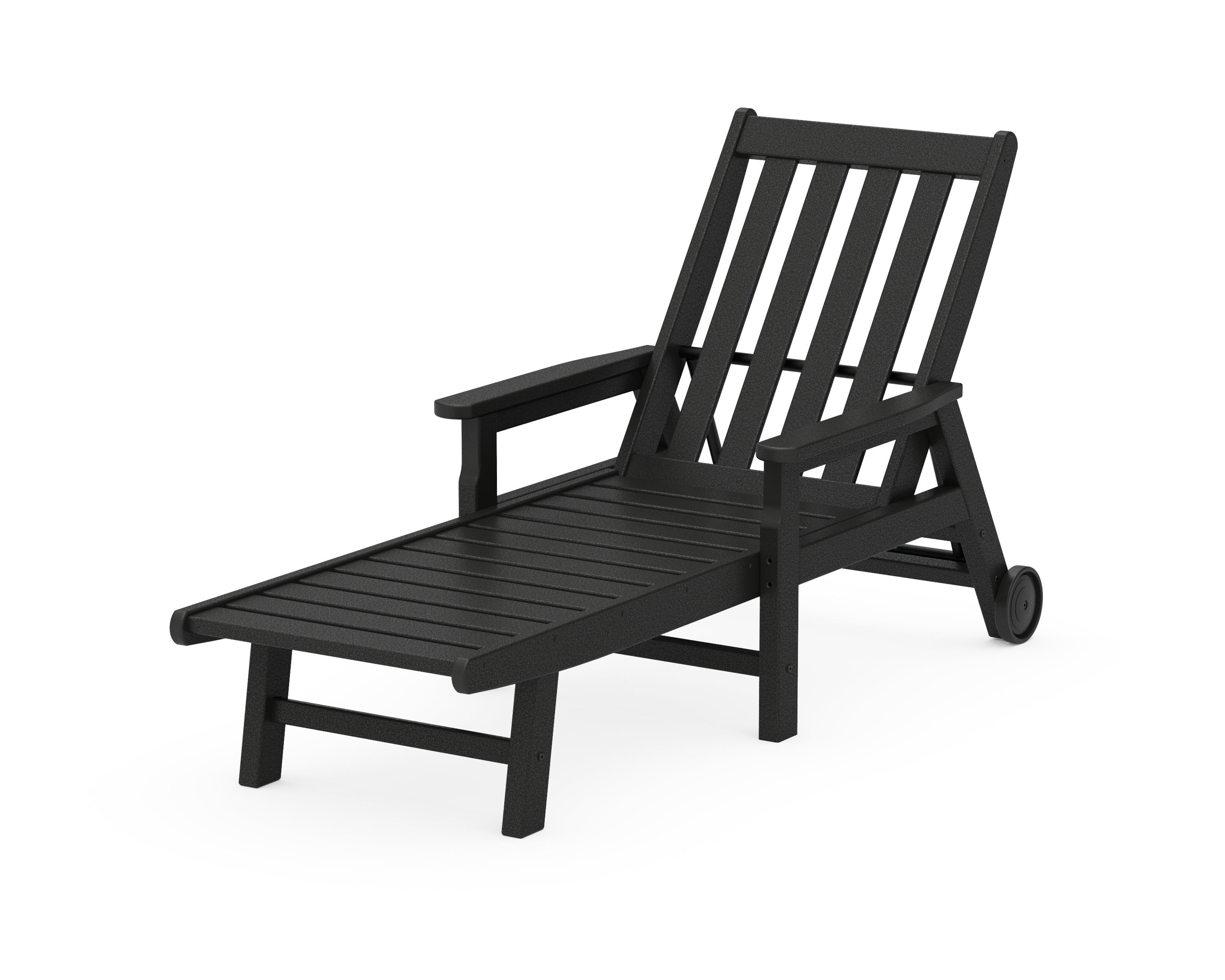 POLYWOOD Vineyard Chaise with Arms and Wheels