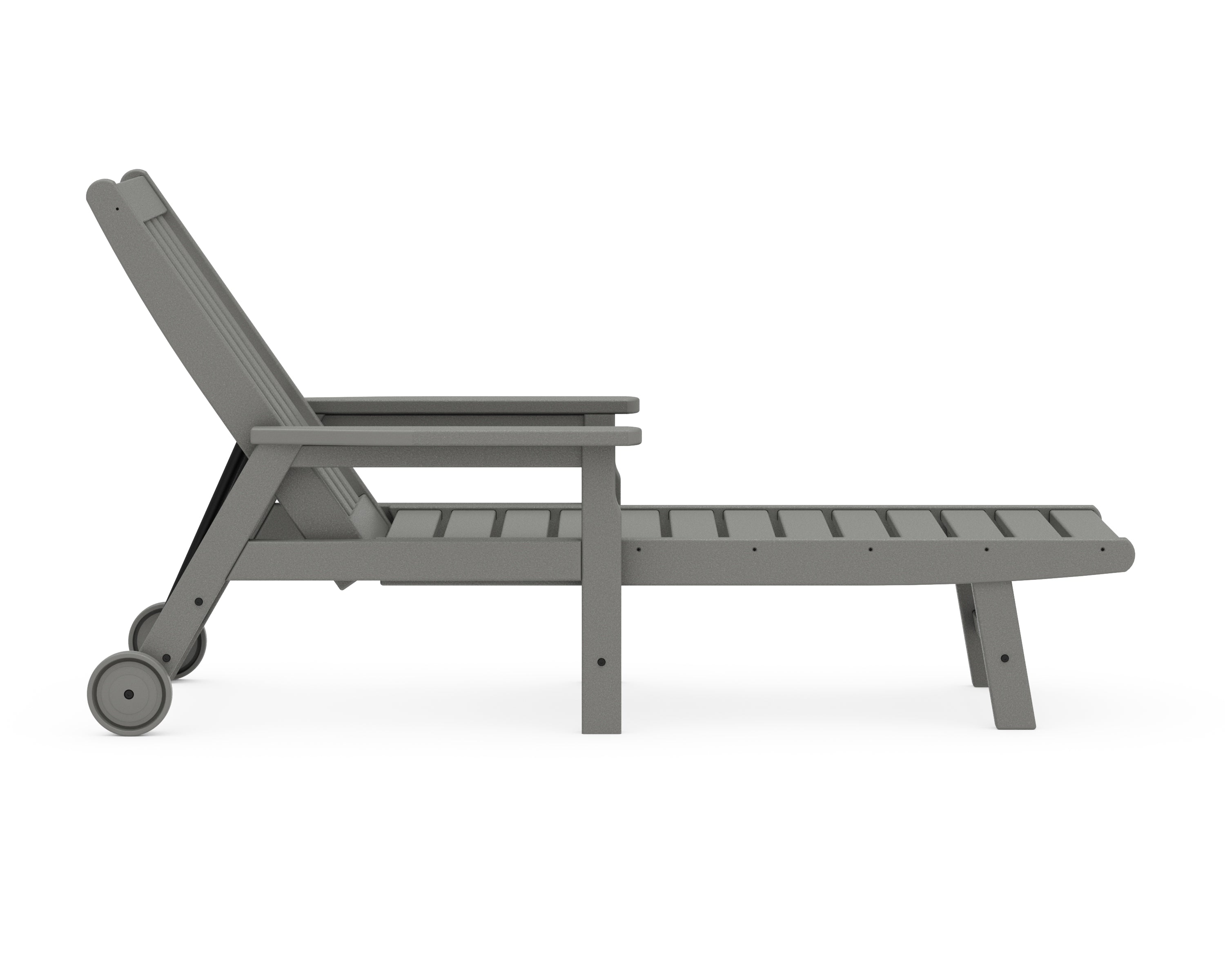 POLYWOOD Vineyard Chaise with Arms and Wheels