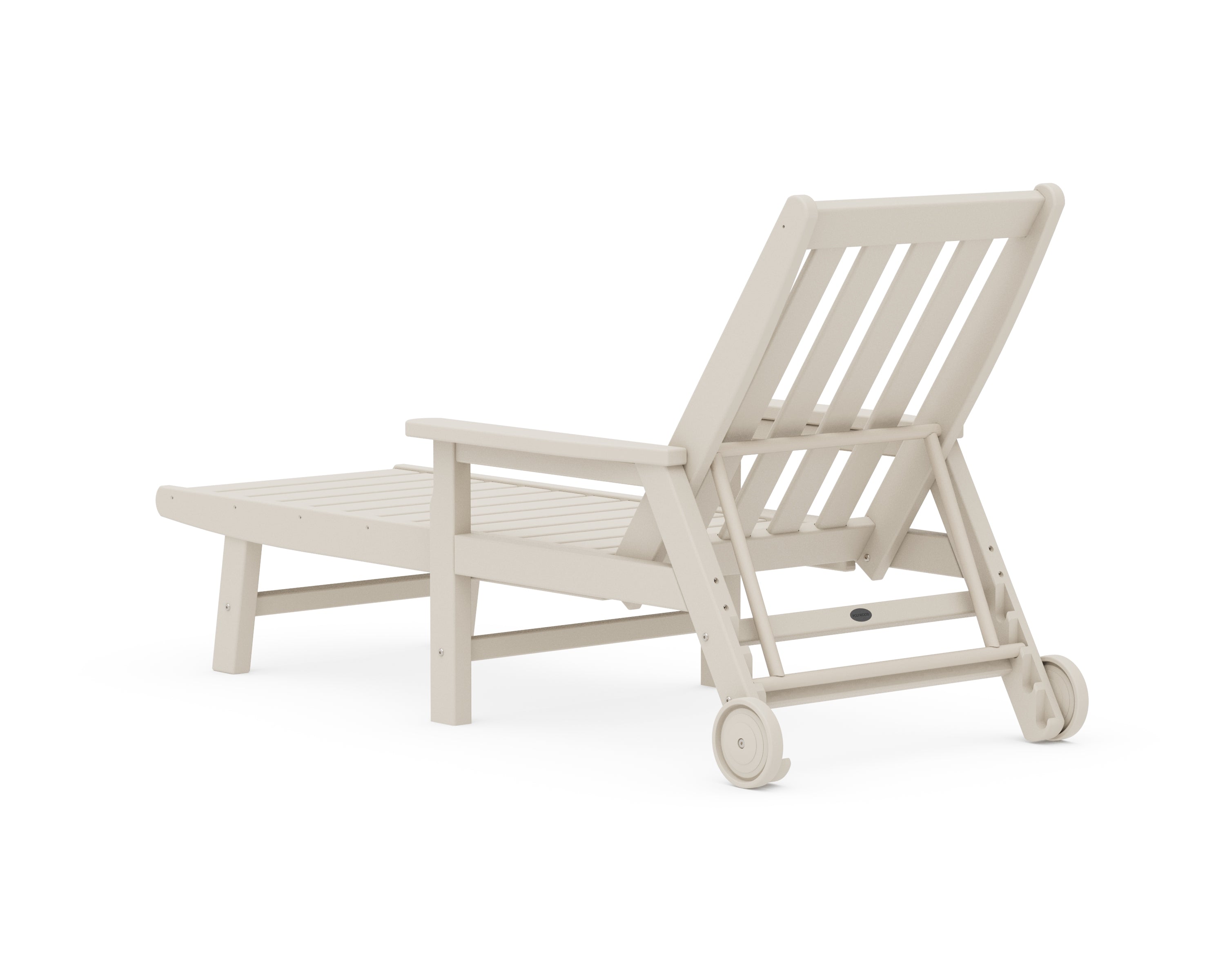 POLYWOOD Vineyard Chaise with Arms and Wheels