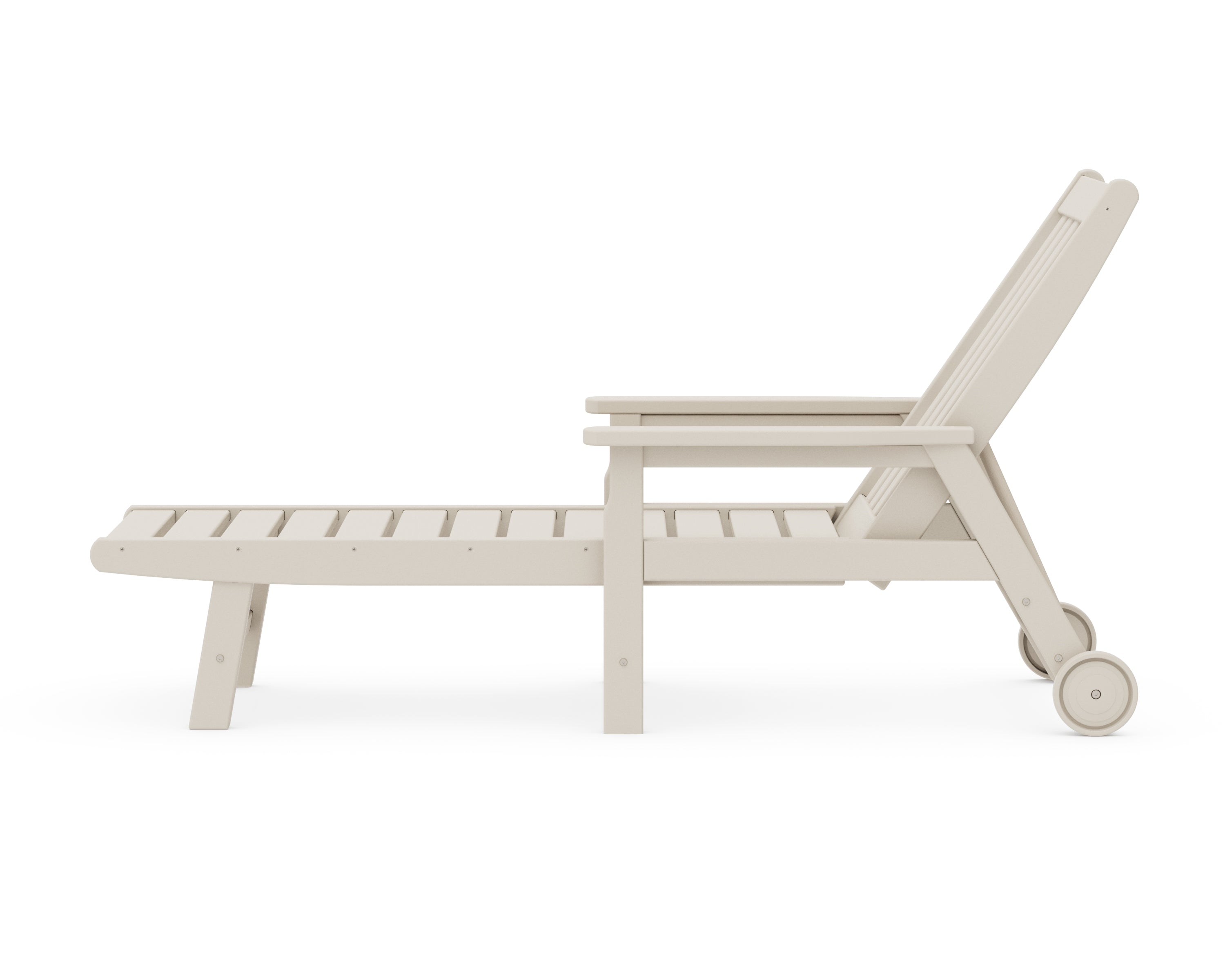 POLYWOOD Vineyard Chaise with Arms and Wheels