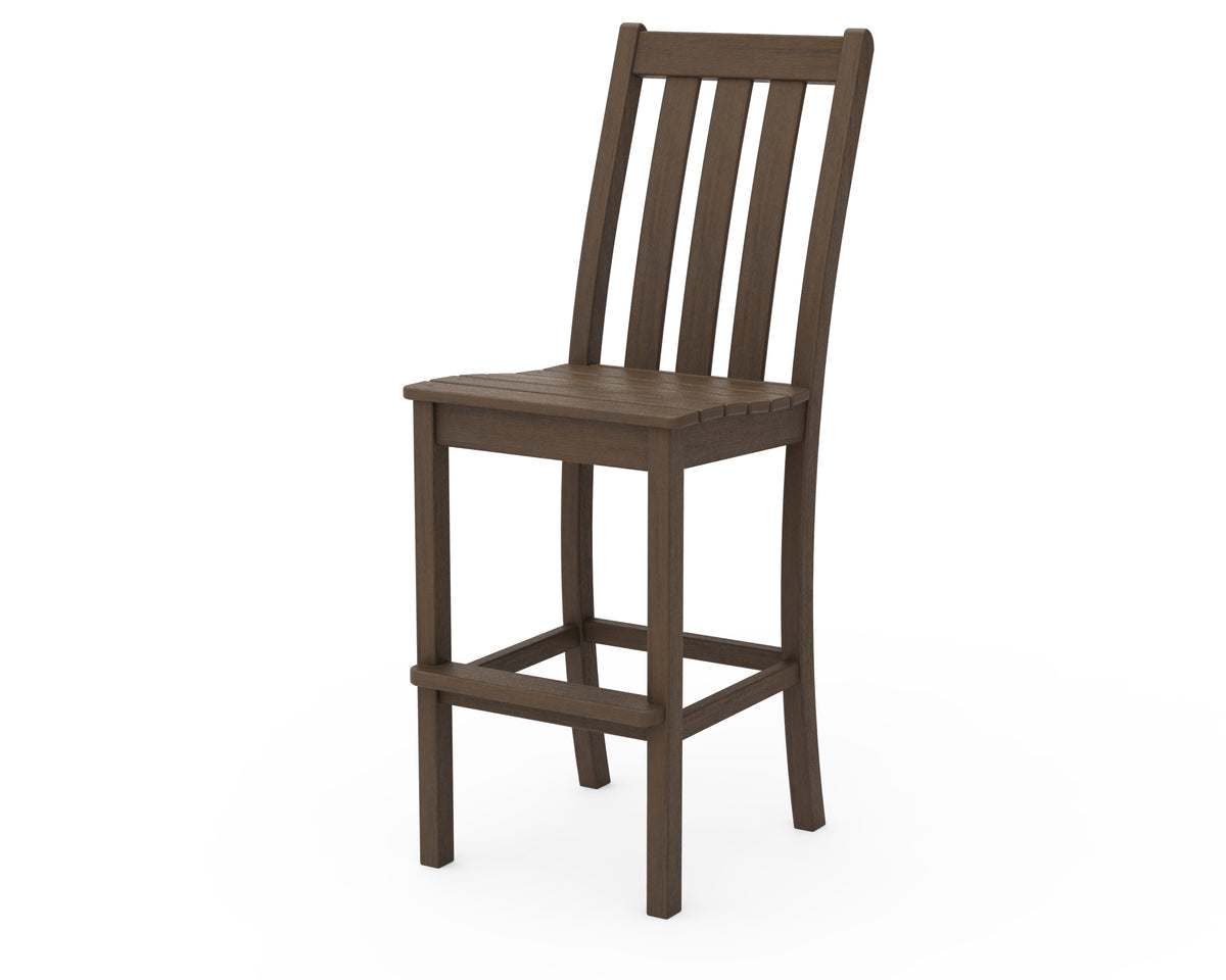 POLYWOOD Vineyard Bar Side Chair in Kona
