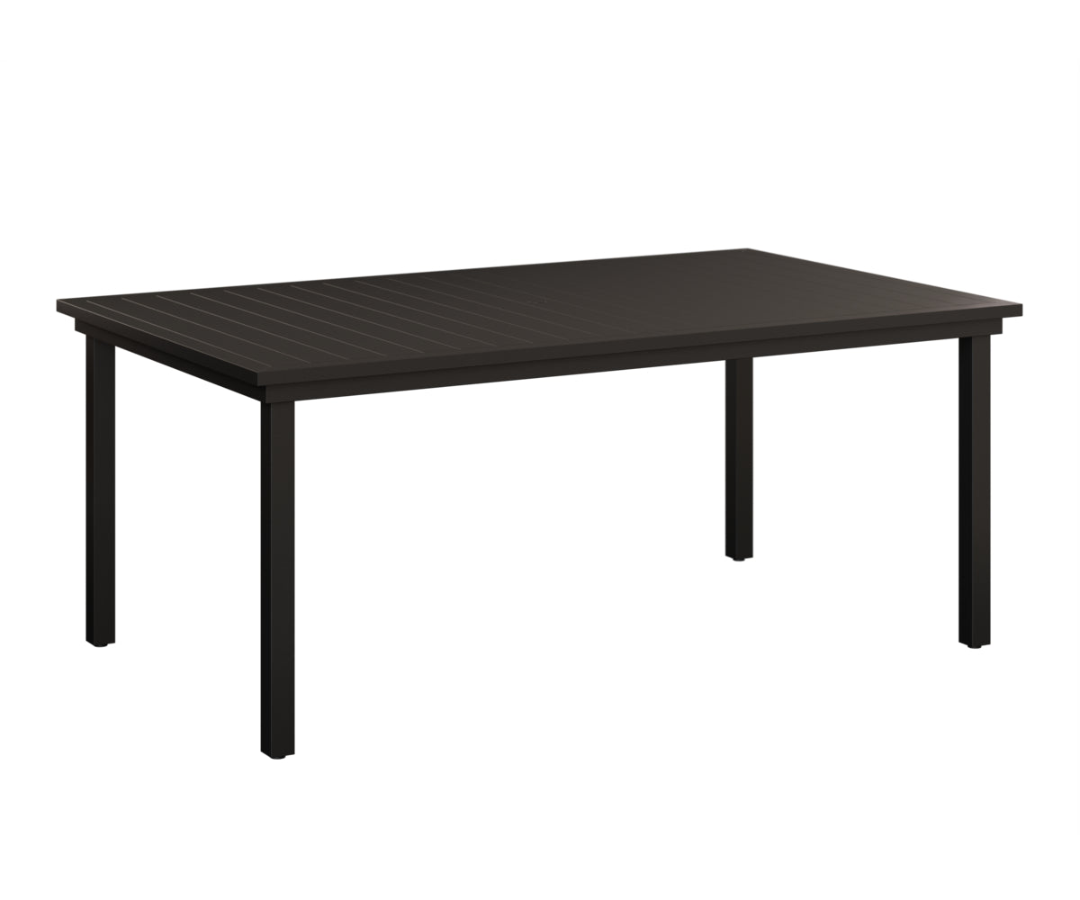 Berlin Gardens Vida 44"x73" Table - Aluminum Top in Black