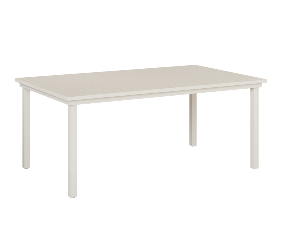 Berlin Gardens Vida 44"x73" Table - Aluminum Top in White