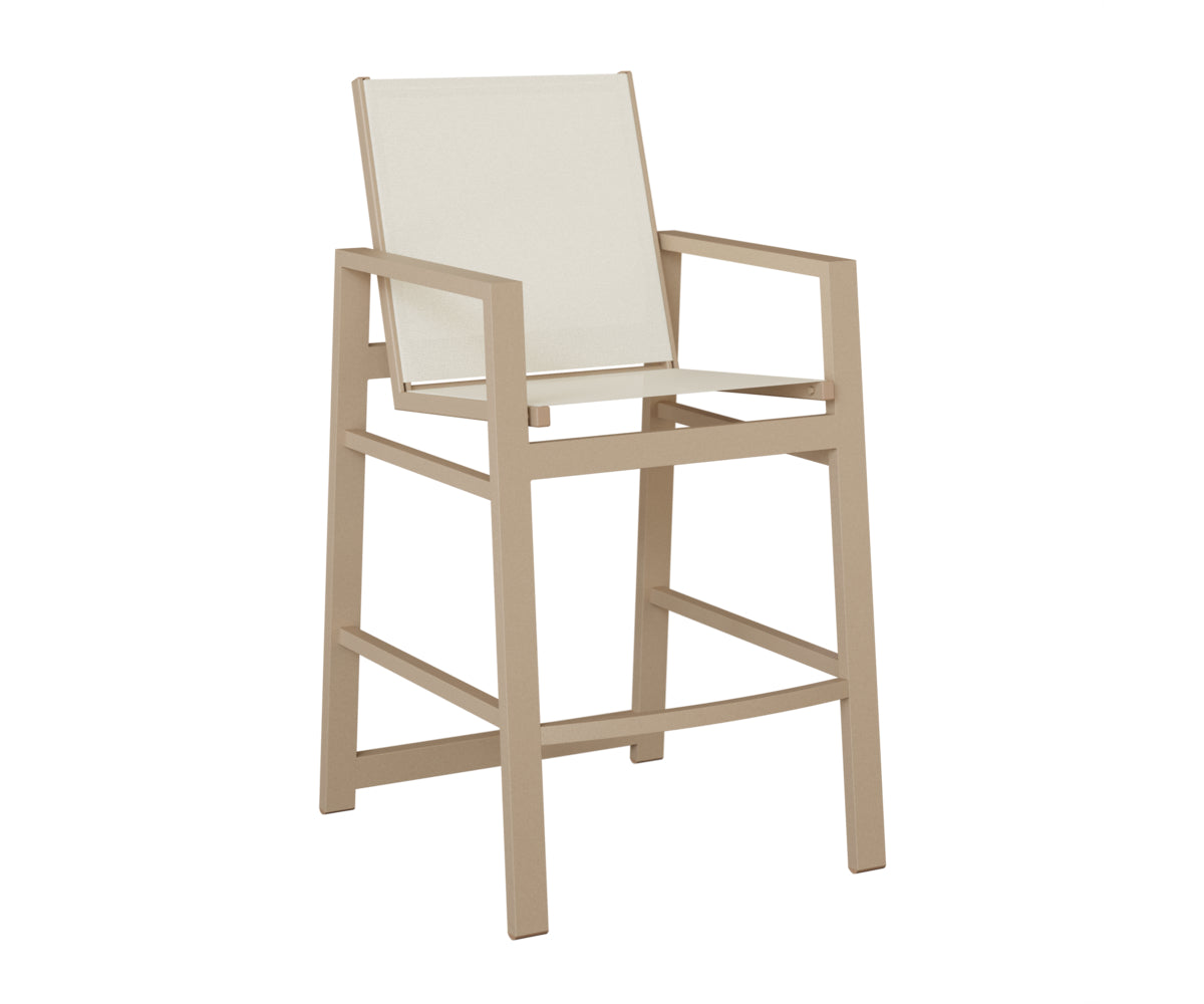 Berlin Gardens Vida Sling Bar Chair in Sahara Speckle