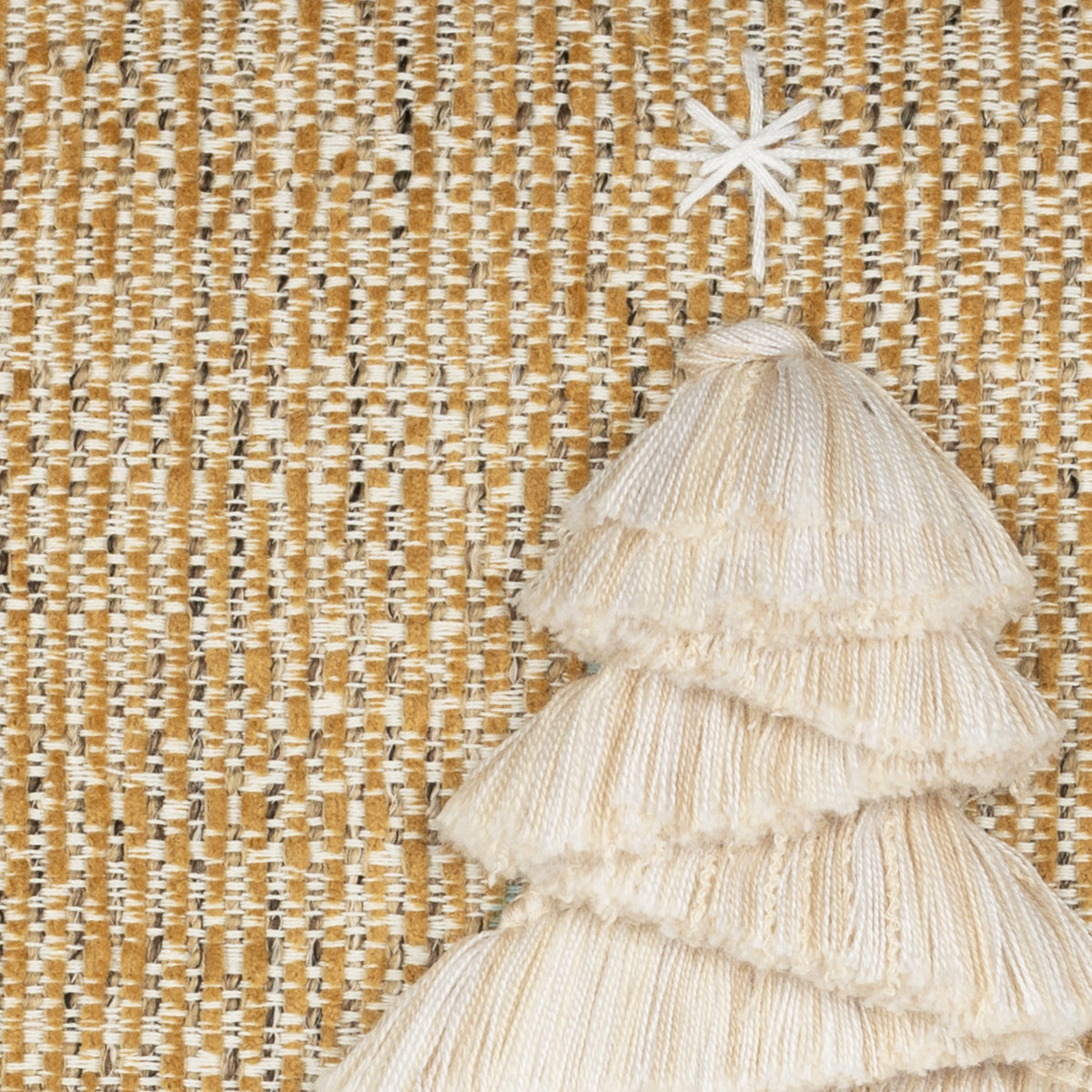 Elaine Smith Fraser Fir Golden Outdoor Pillow