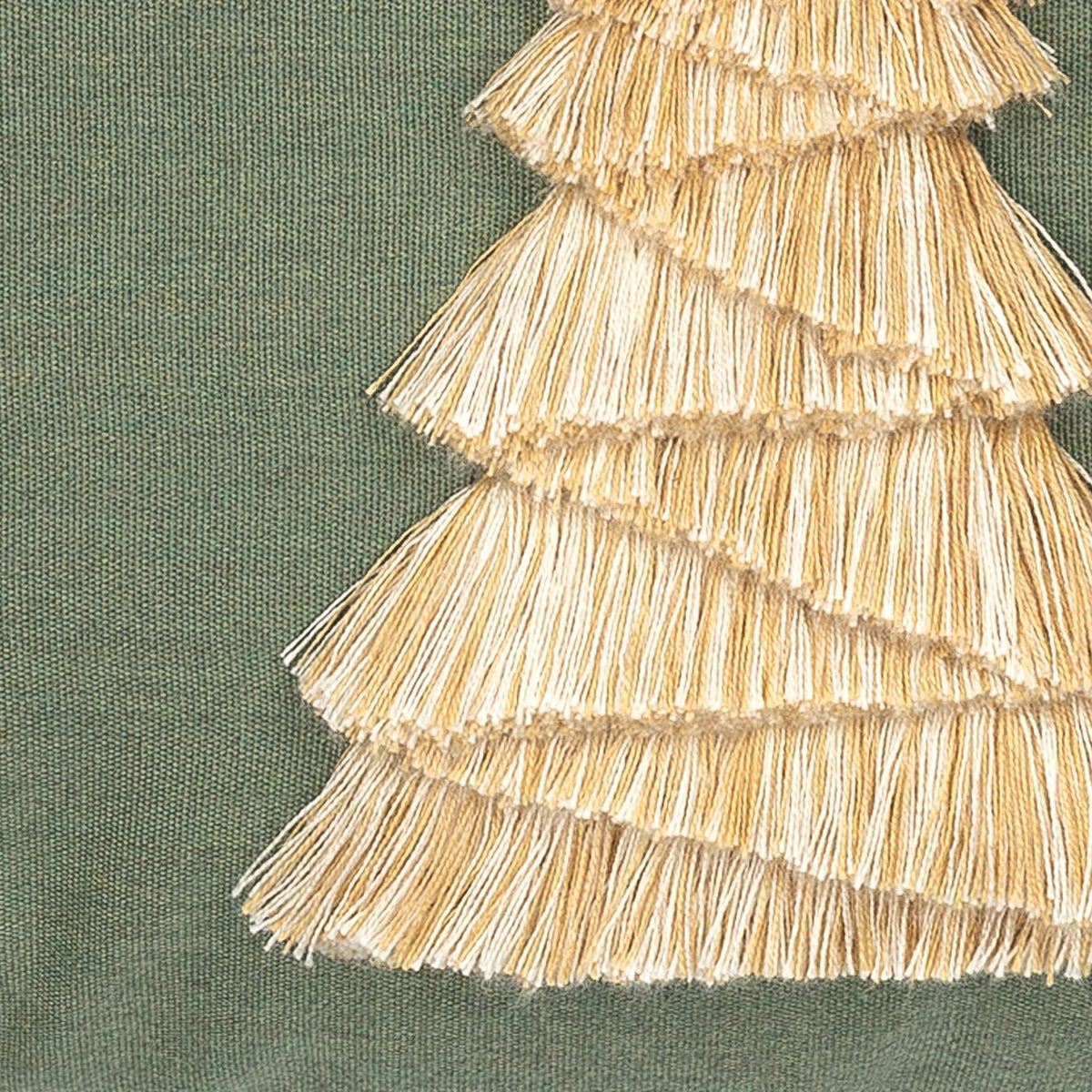 Elaine Smith Fraser Fir Fern outdoor pillow, green - view 4