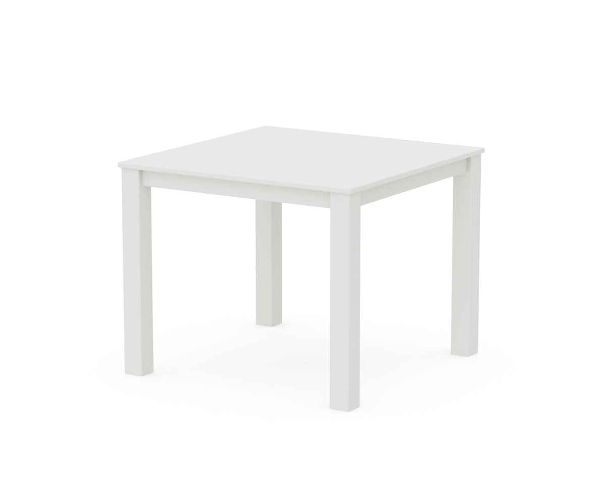 POLYWOOD Parsons 38" X 38" Dining Table in Vintage White