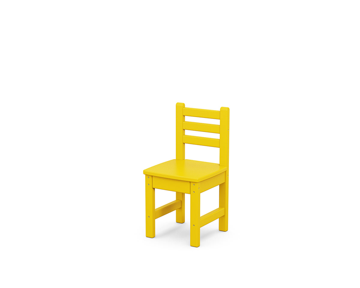POLYWOOD Toddler Lakeside Dining Chair in Lemon