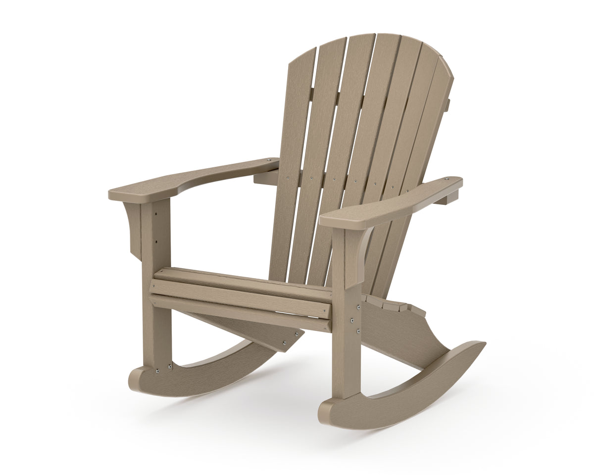 POLYWOOD Seashell Rocking Chair in Vintage Sahara
