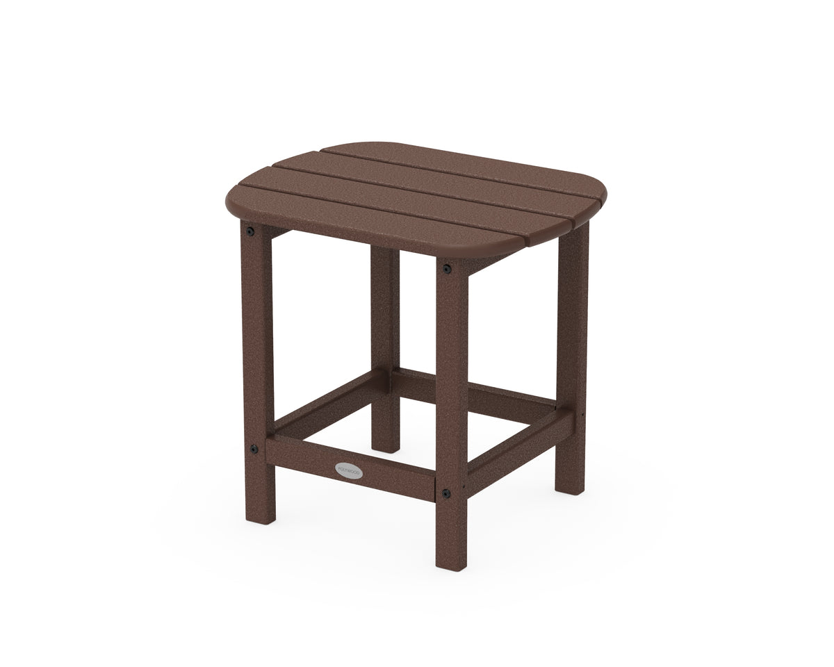 POLYWOOD South Beach 18" Side Table in Mahogany