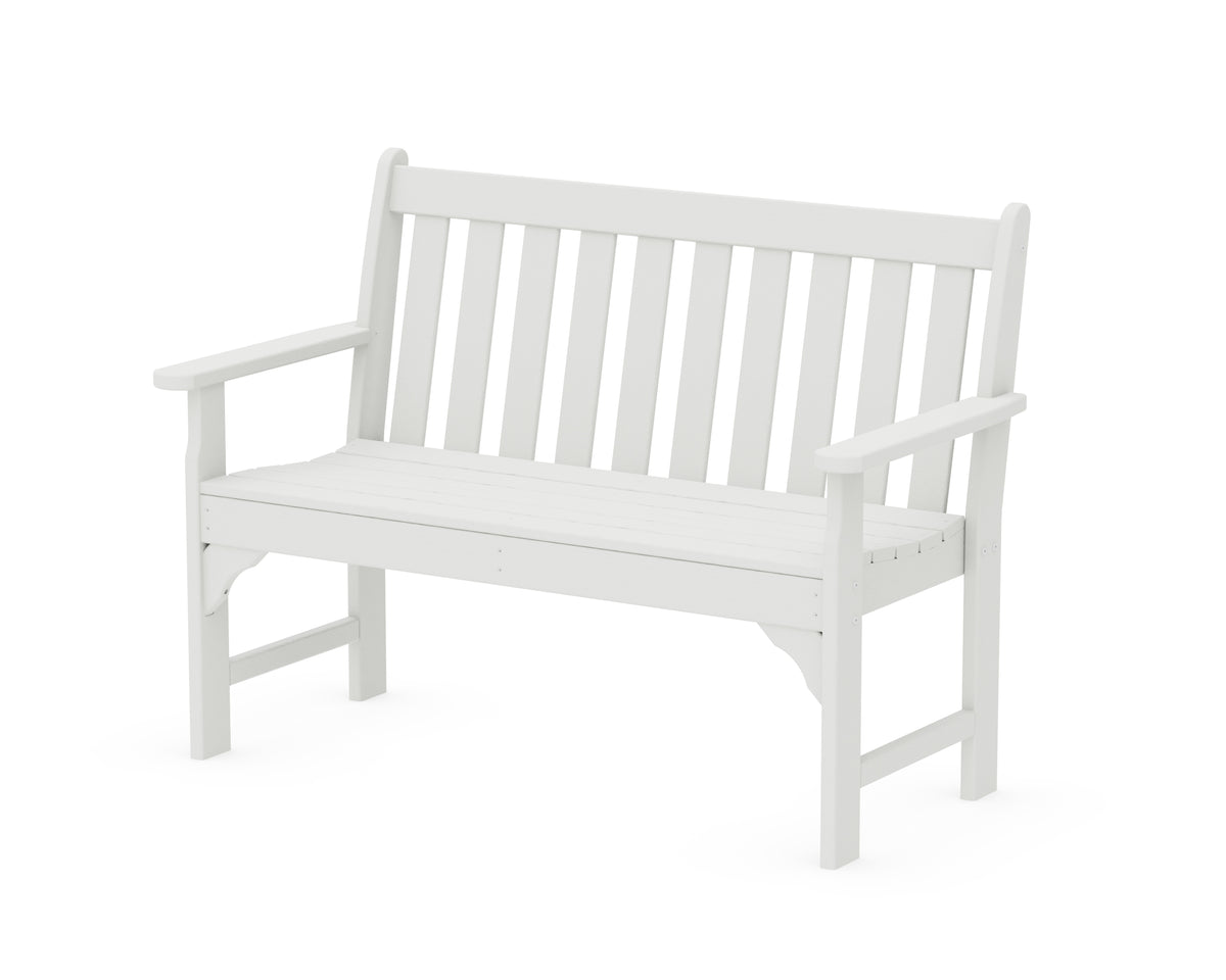 POLYWOOD Vineyard 48" Bench in Vintage White