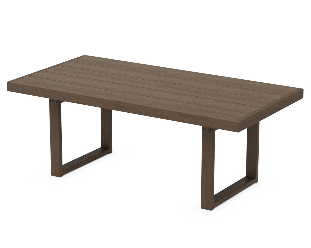 POLYWOOD EDGE 40" x 78" Dining Table in Kona