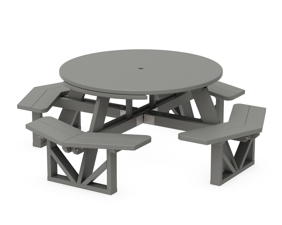 POLYWOOD Park 53" Octagon Table in Slate Grey