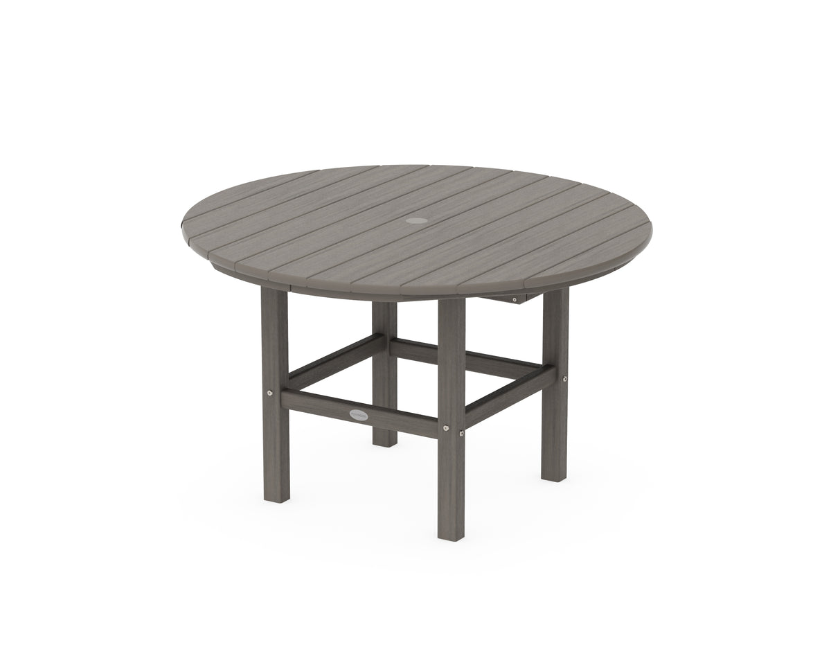 POLYWOOD Kids 37" Dining Table in Driftwood