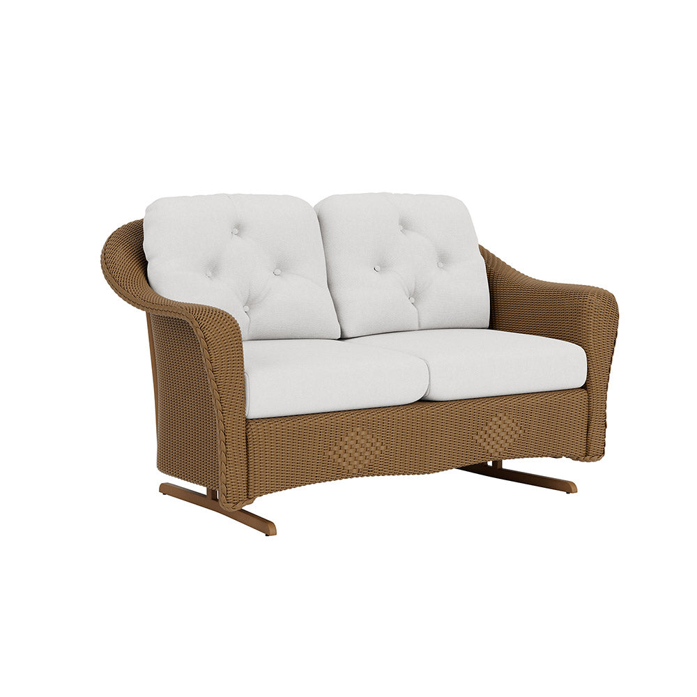 Lloyd Flanders Reflections Loveseat Glider, lifestyle photo 1